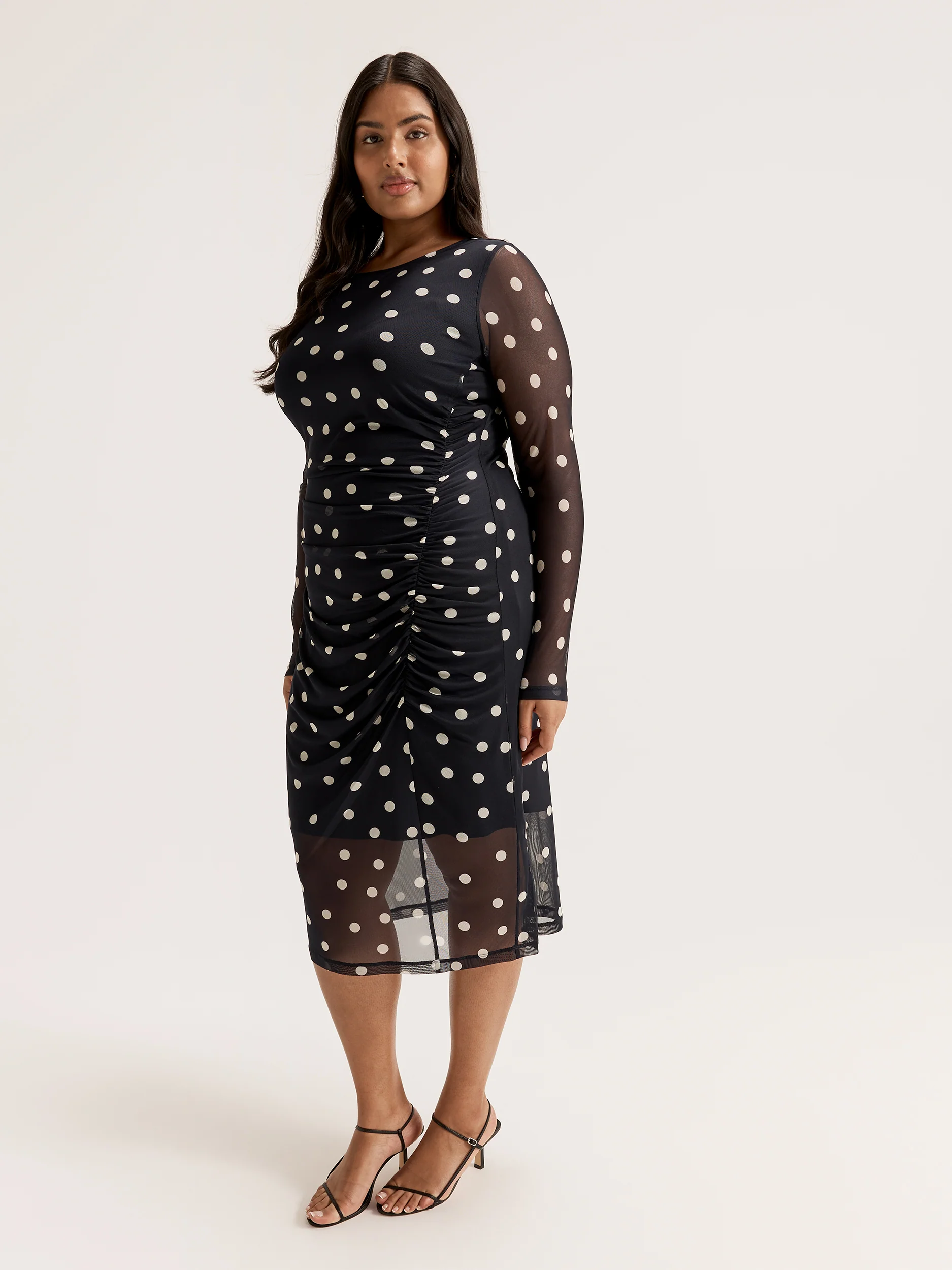Joy Spot Mesh Dress - Image 8