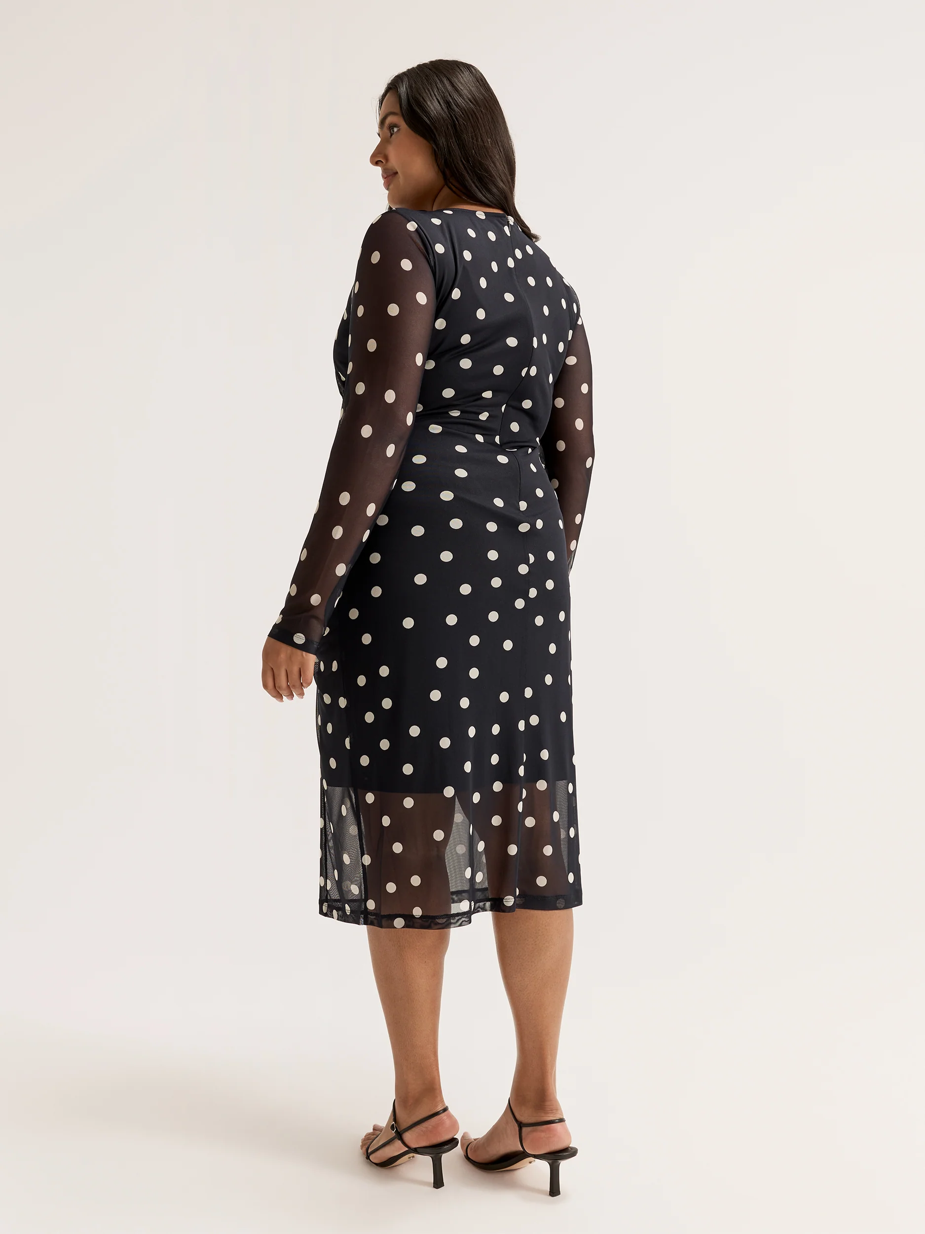 Joy Spot Mesh Dress - Image 9
