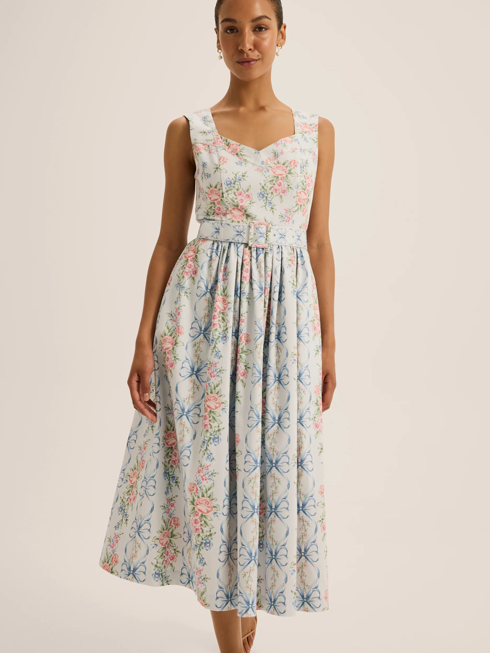Marie Fit and Flare Dress - Image 5