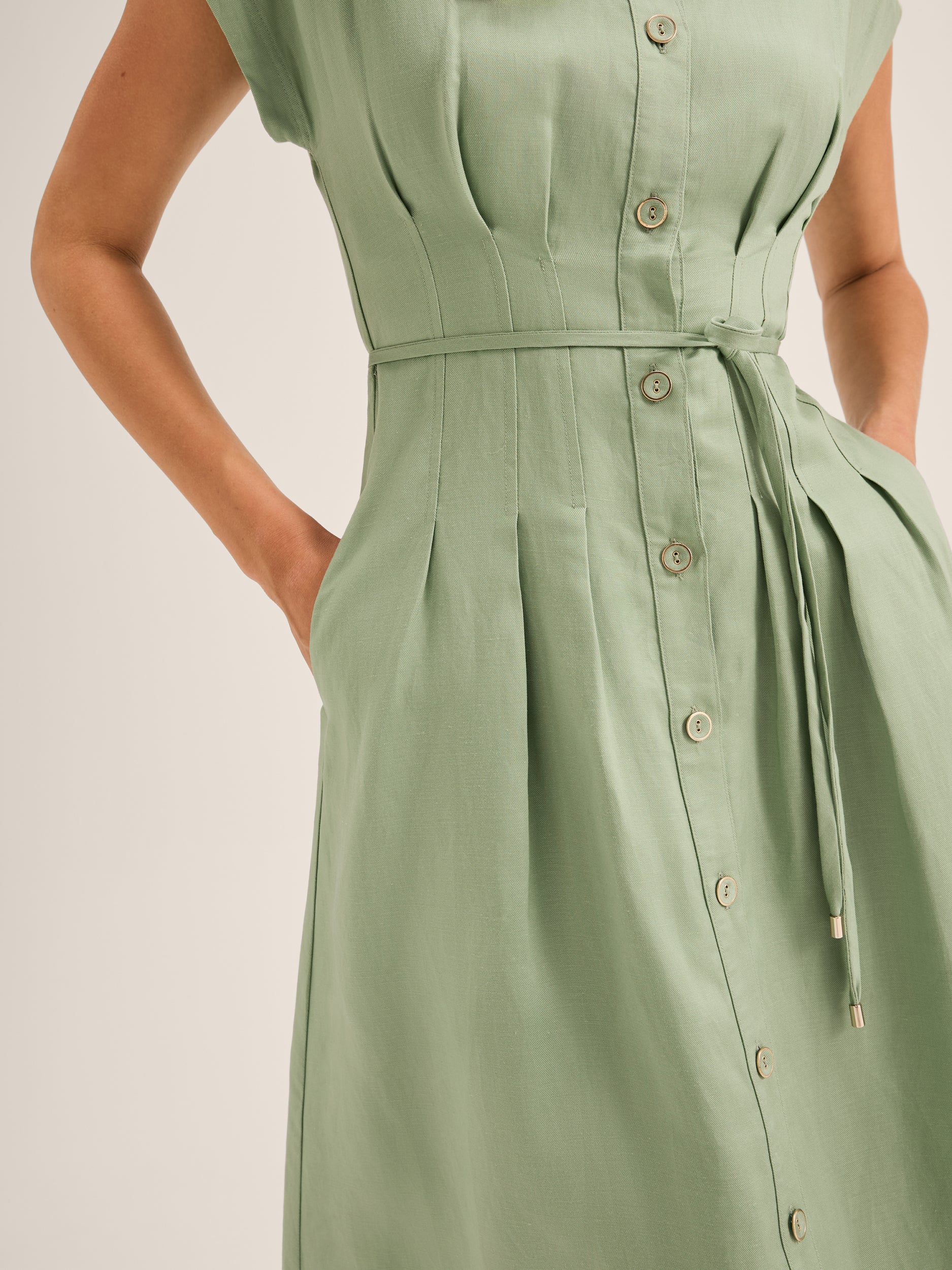 Marine Shirt Dress - Image 4