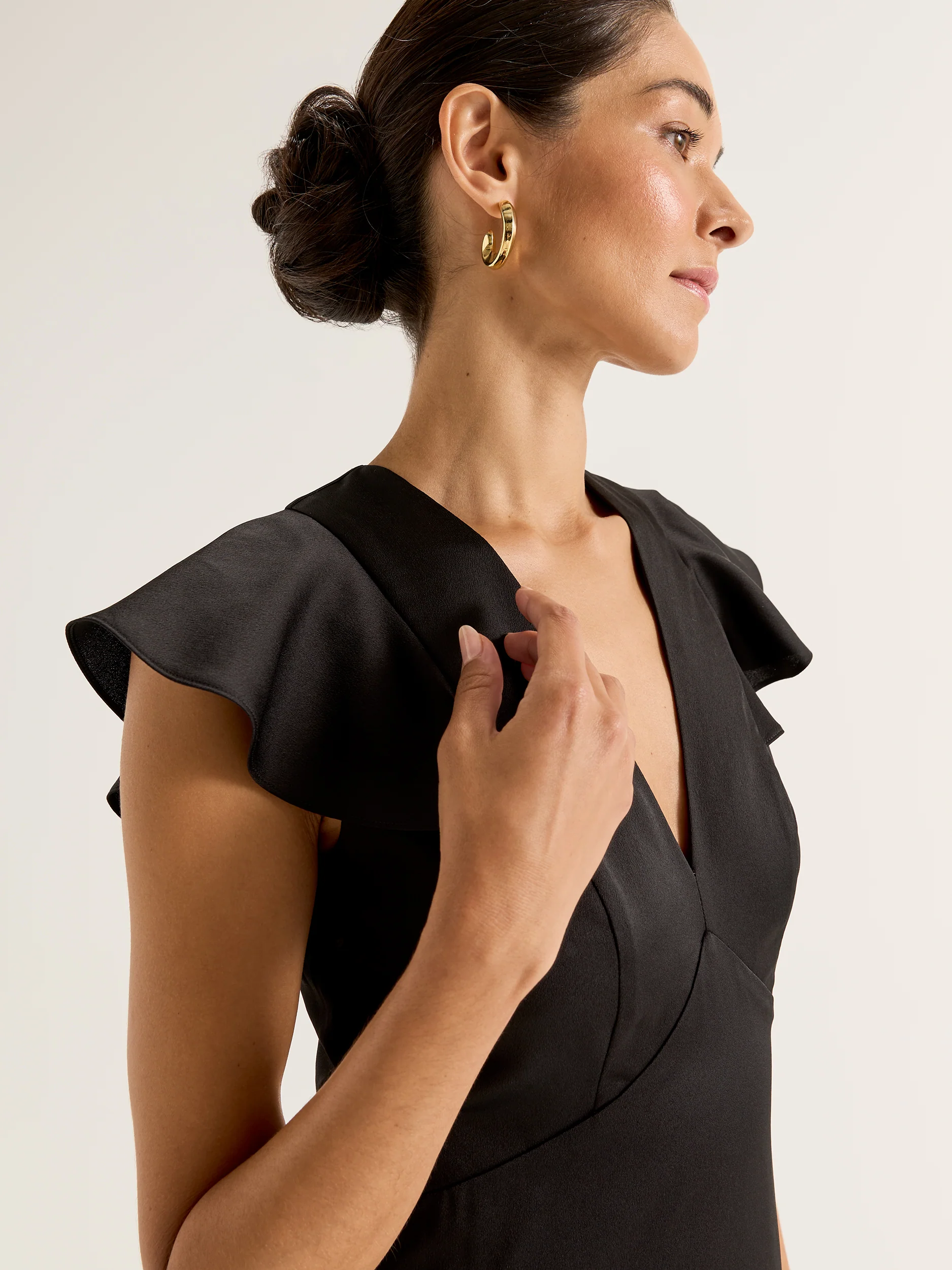 Montreal Flounce Sleeve Dress - Image 2