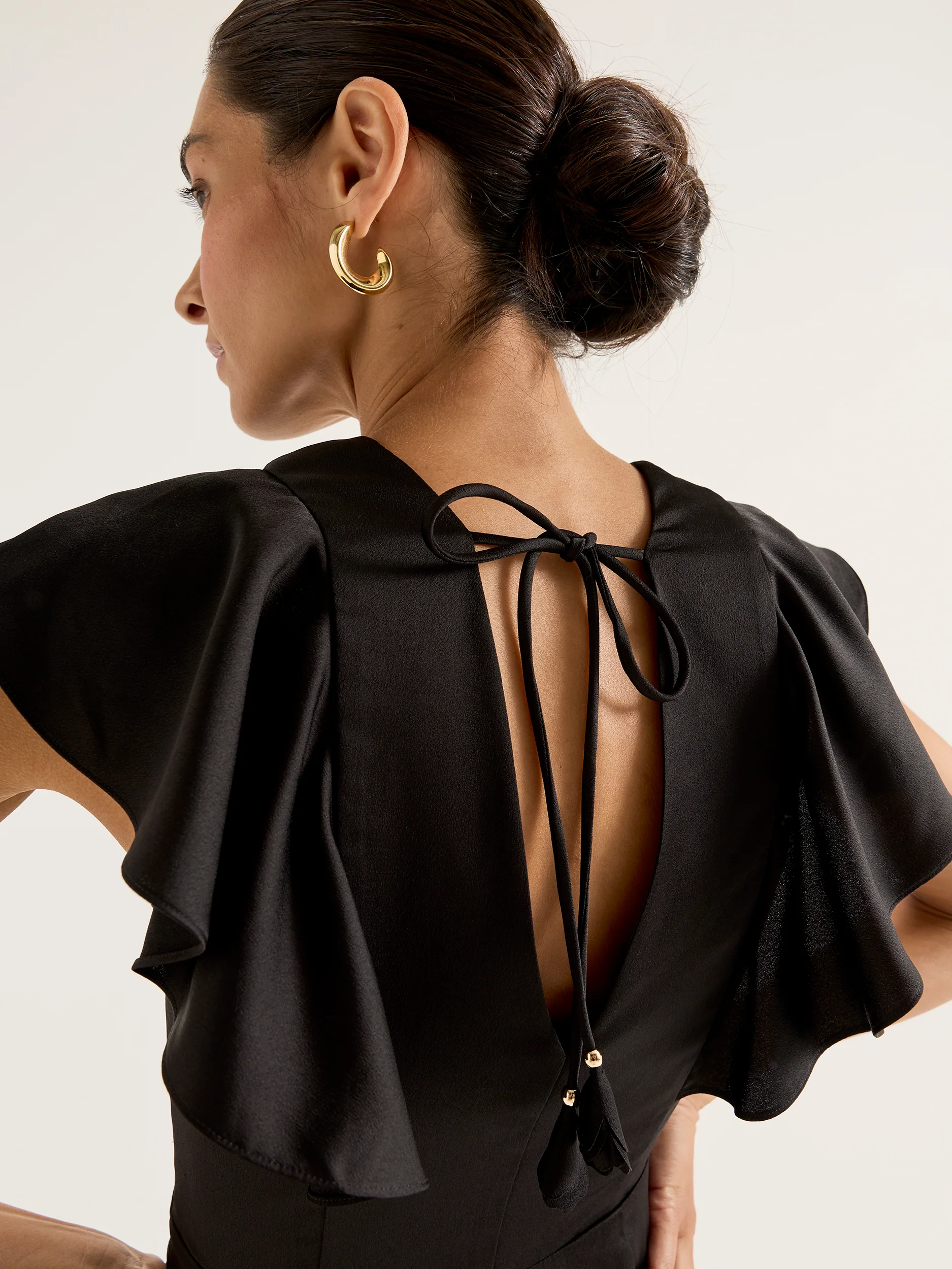 Montreal Flounce Sleeve Dress - Image 5