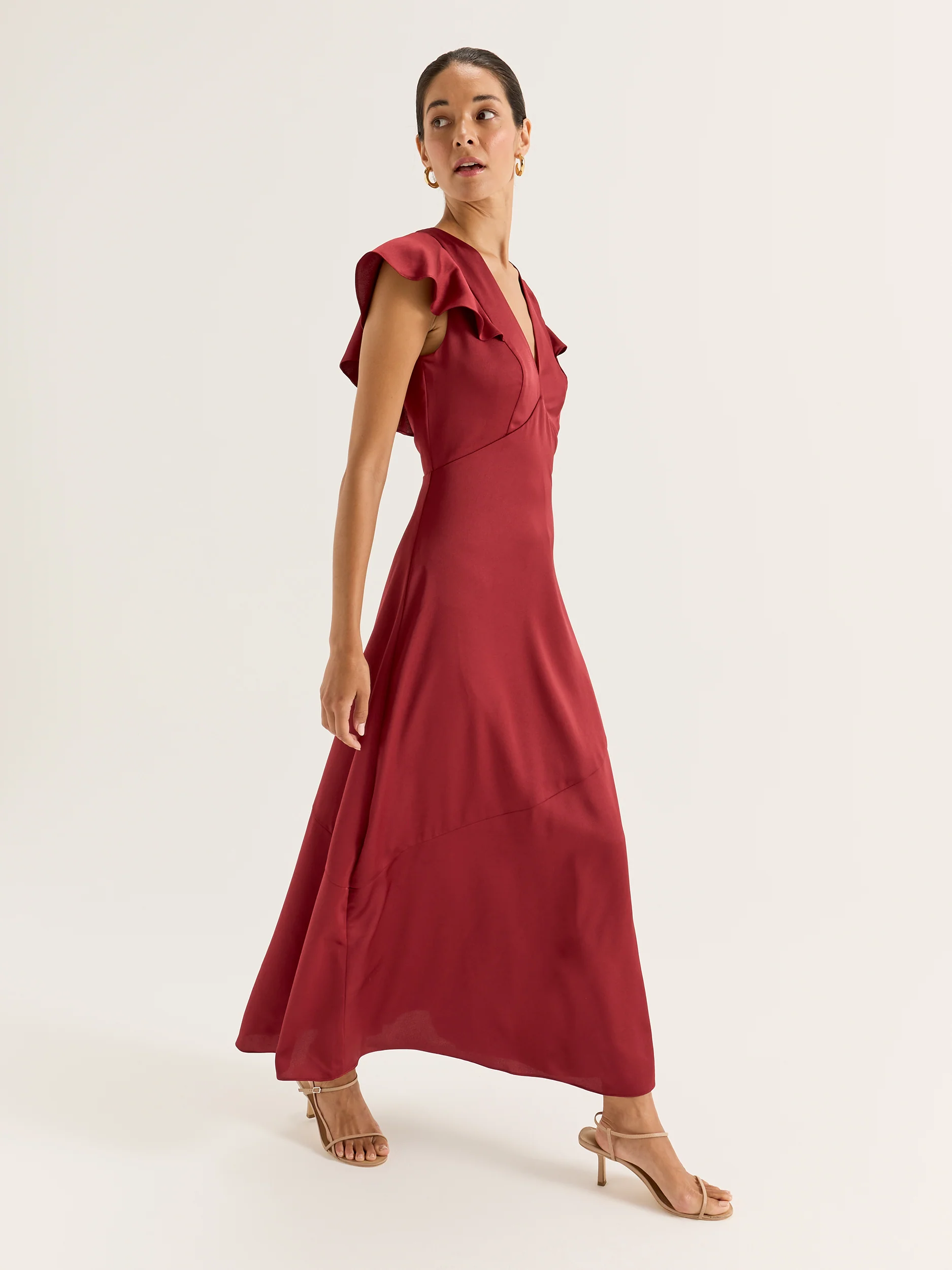Montreal Flounce Sleeve Dress - Image 2