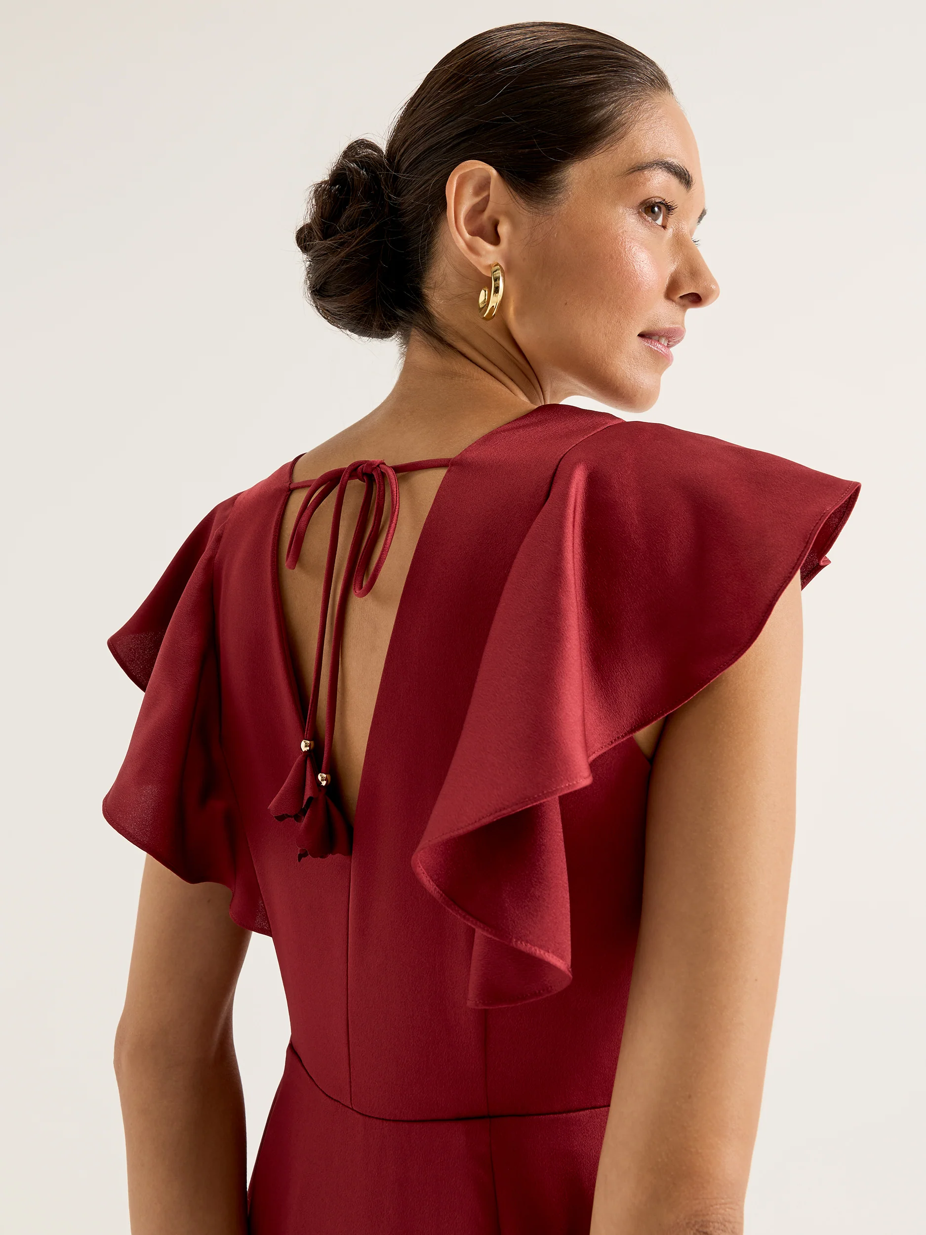 Montreal Flounce Sleeve Dress - Image 5