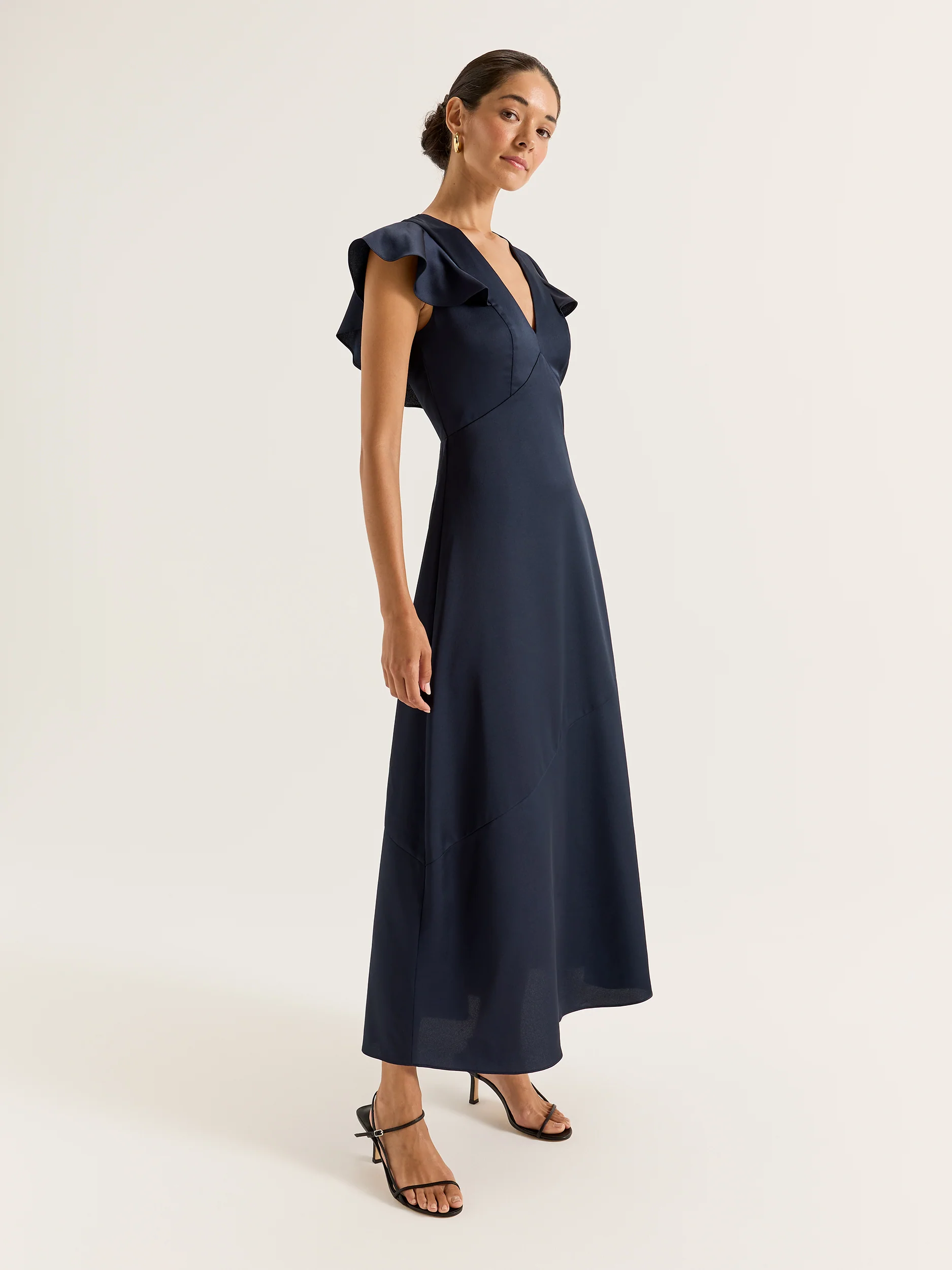 Montreal Flounce Sleeve Dress - Image 2
