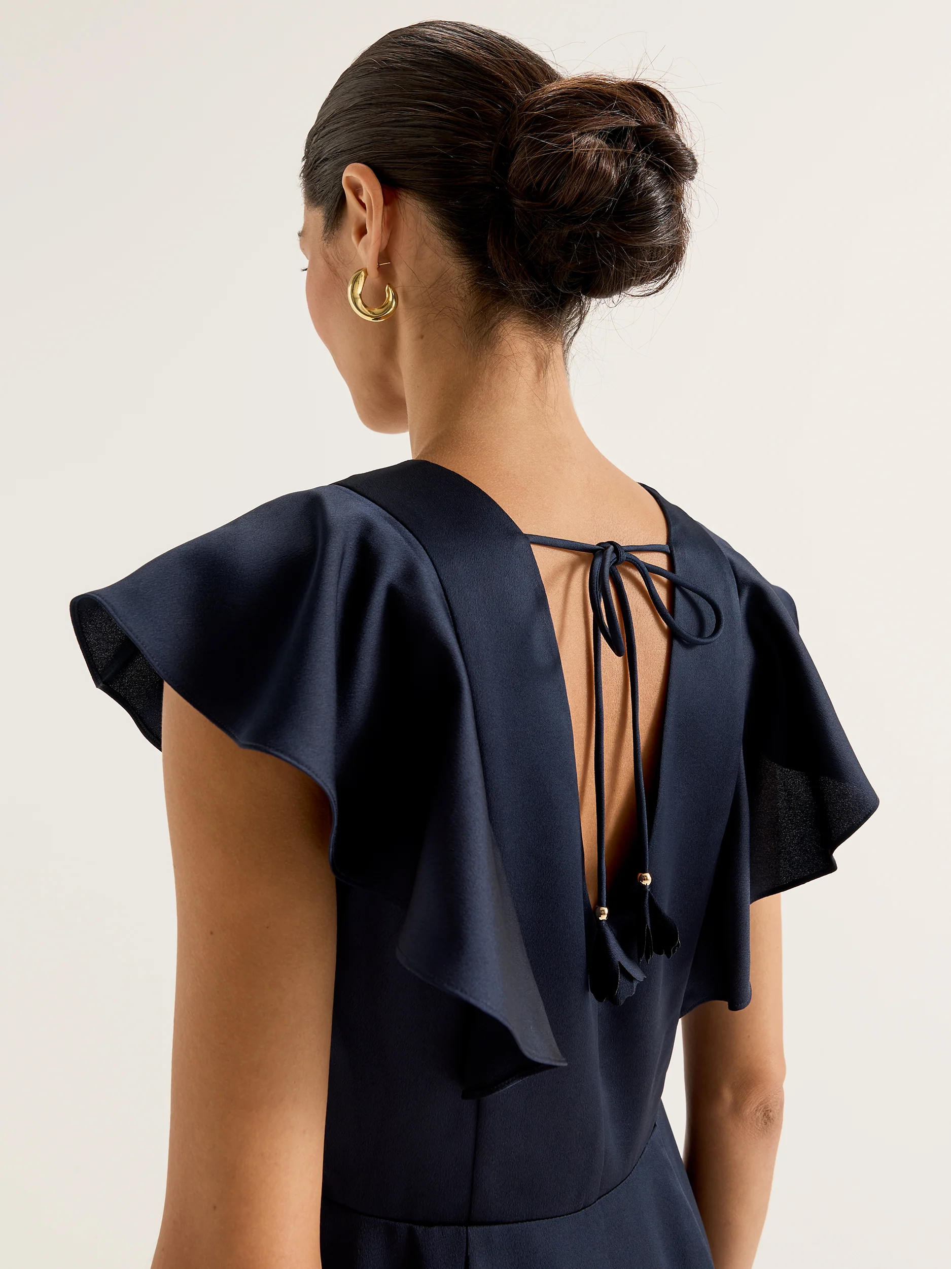 Montreal Flounce Sleeve Dress - Image 4
