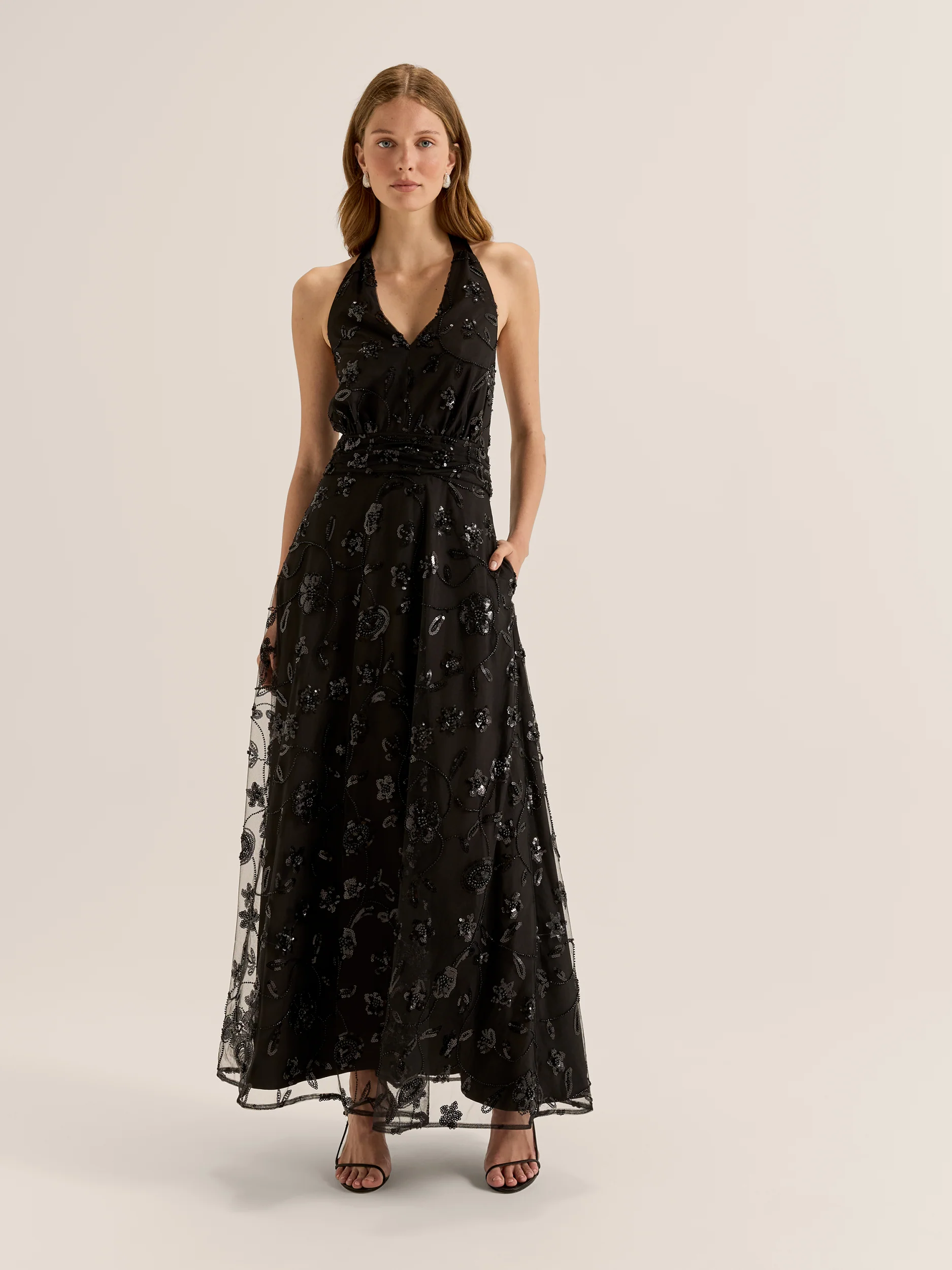 Night Rose Maxi Dress