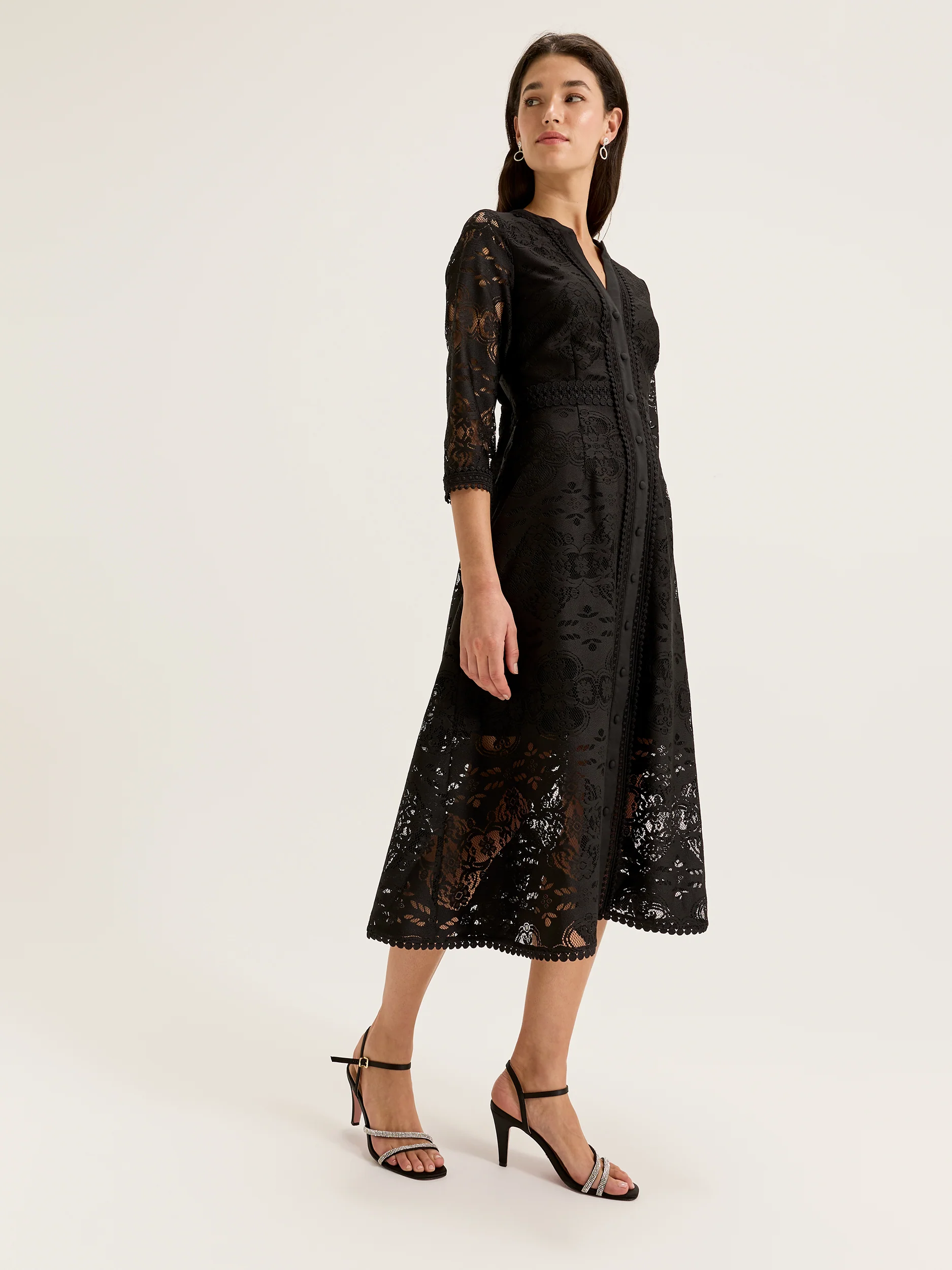 Nostalgia Lace Shirtdress - Image 4