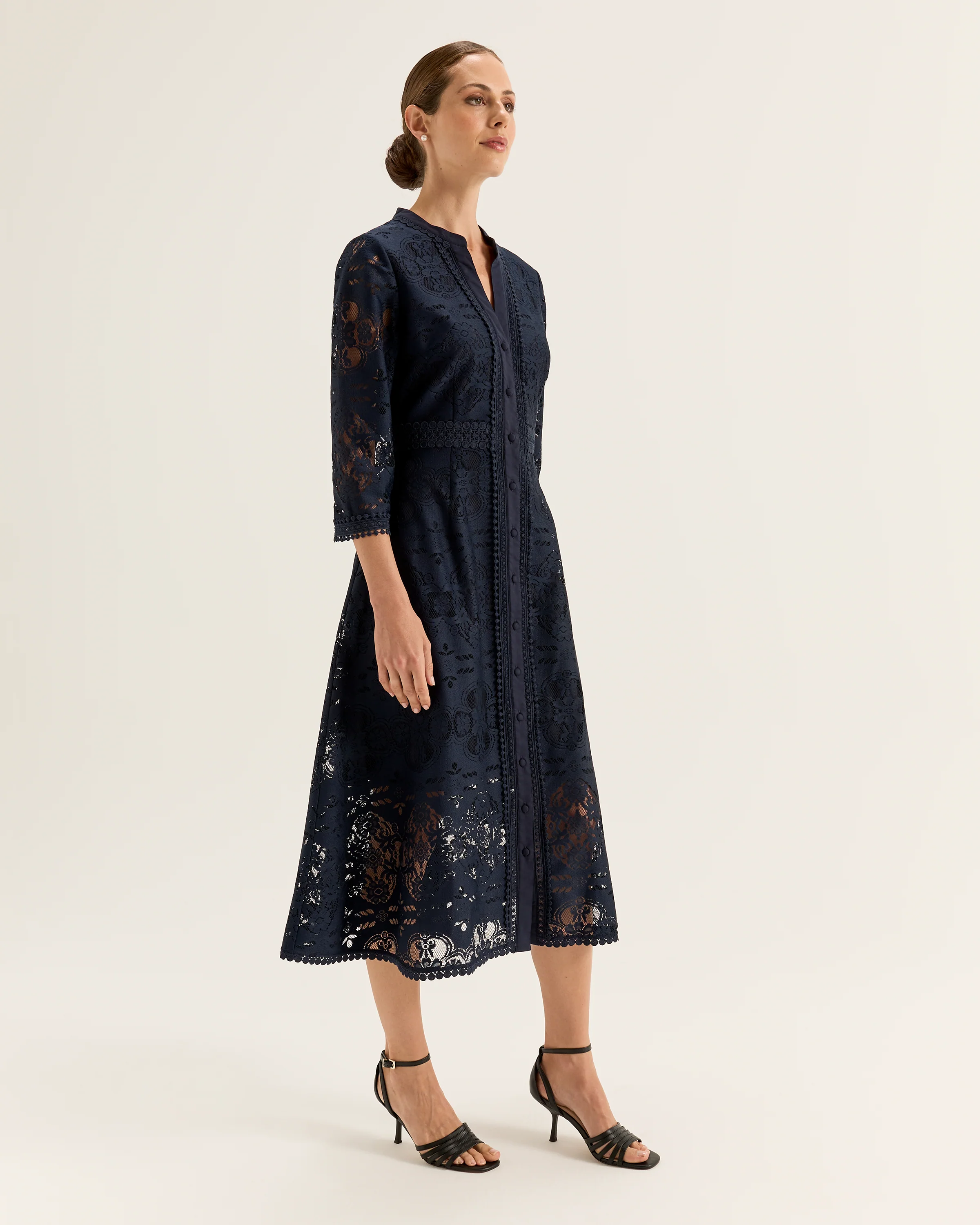 Nostalgia Lace Shirtdress - Image 3