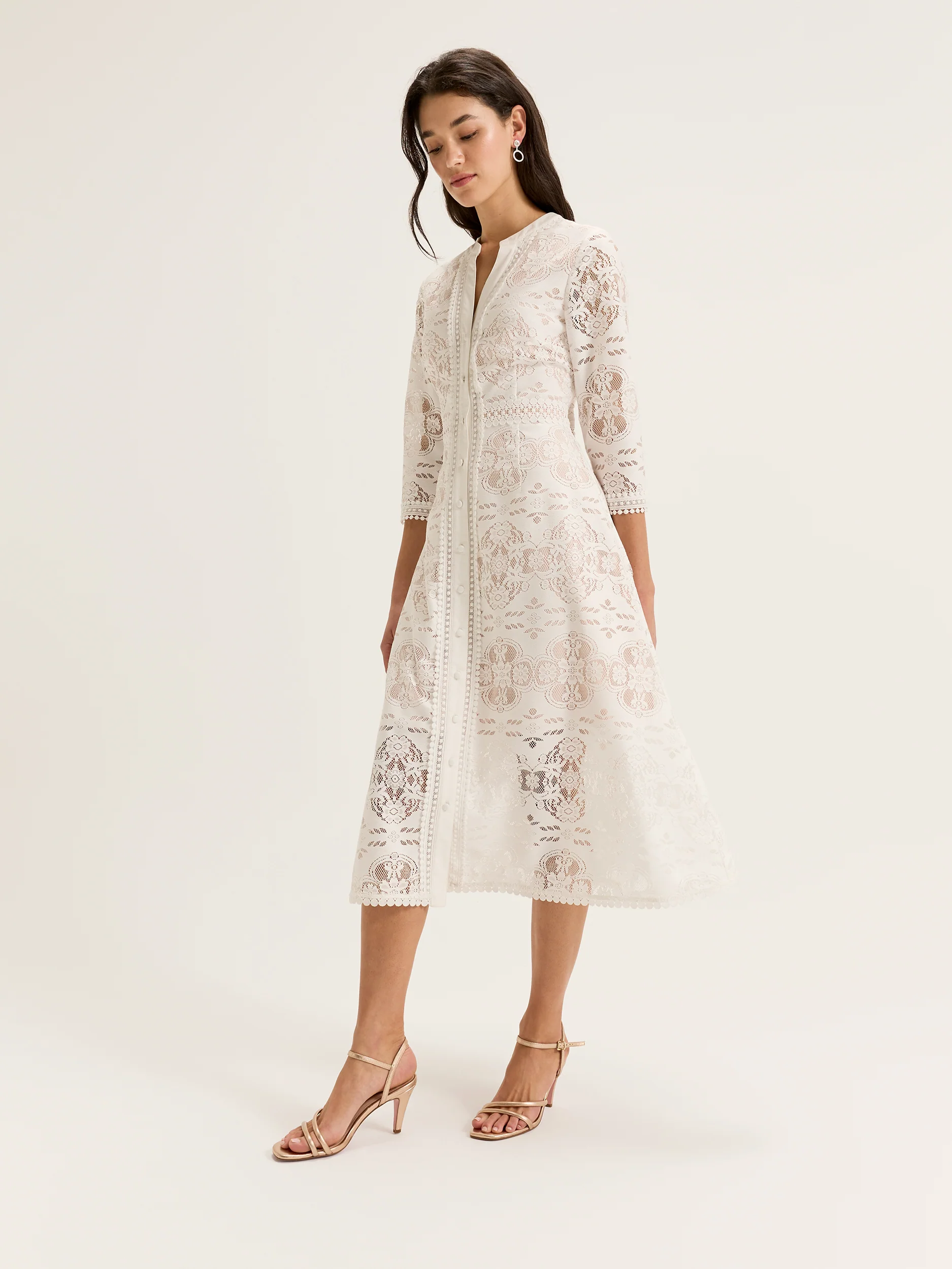 Nostalgia Lace Shirtdress - Image 4