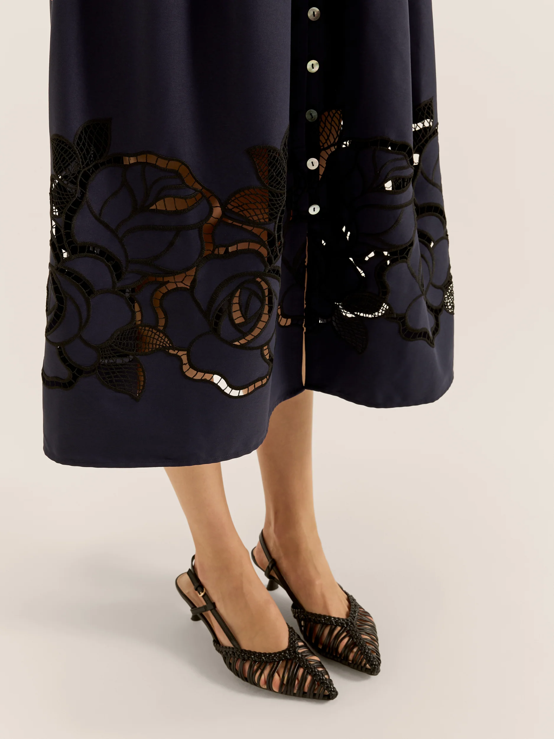 Orchid Lace Midi Dress - Image 5
