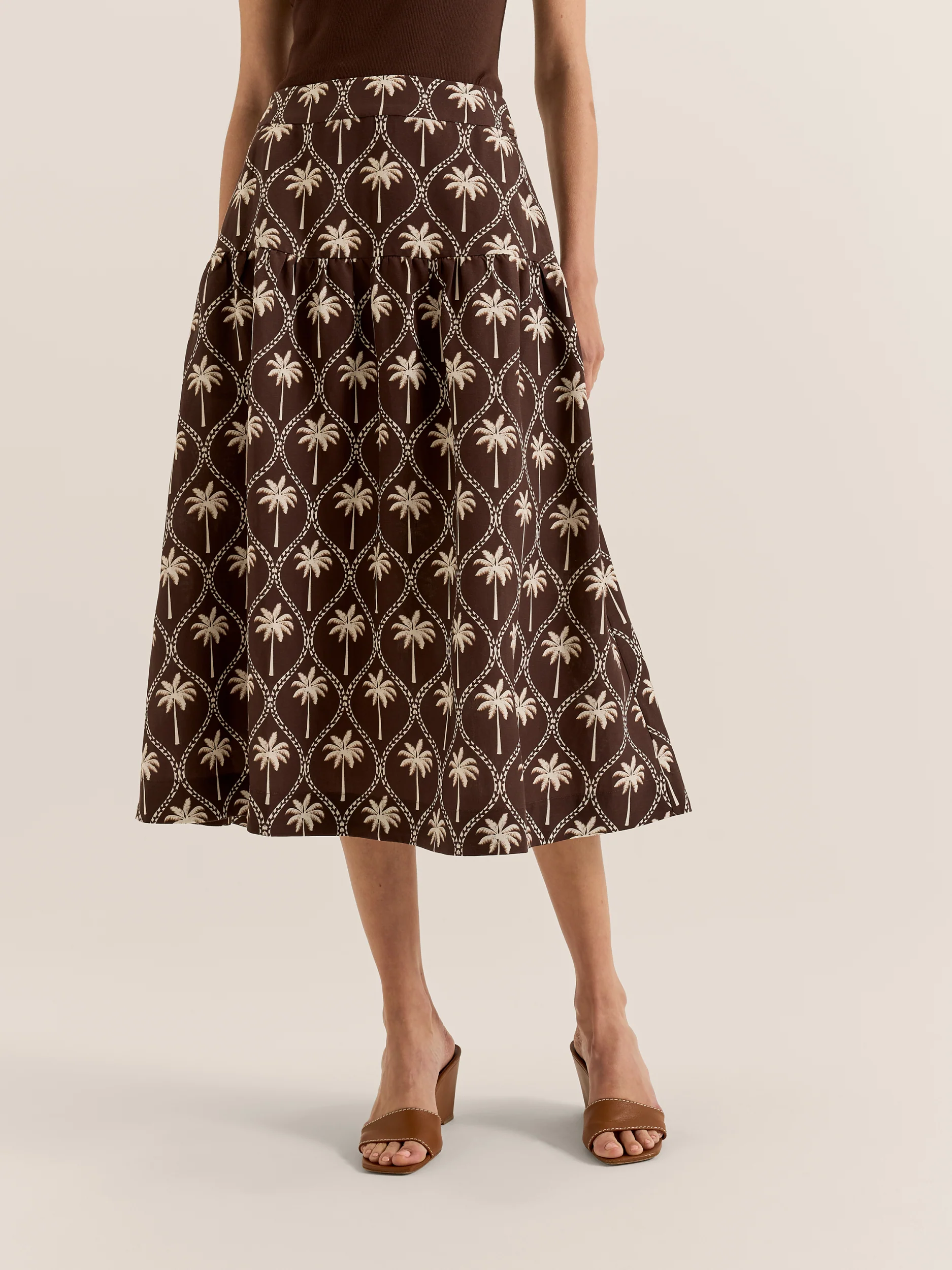 Palms Midi Skirt - Image 2