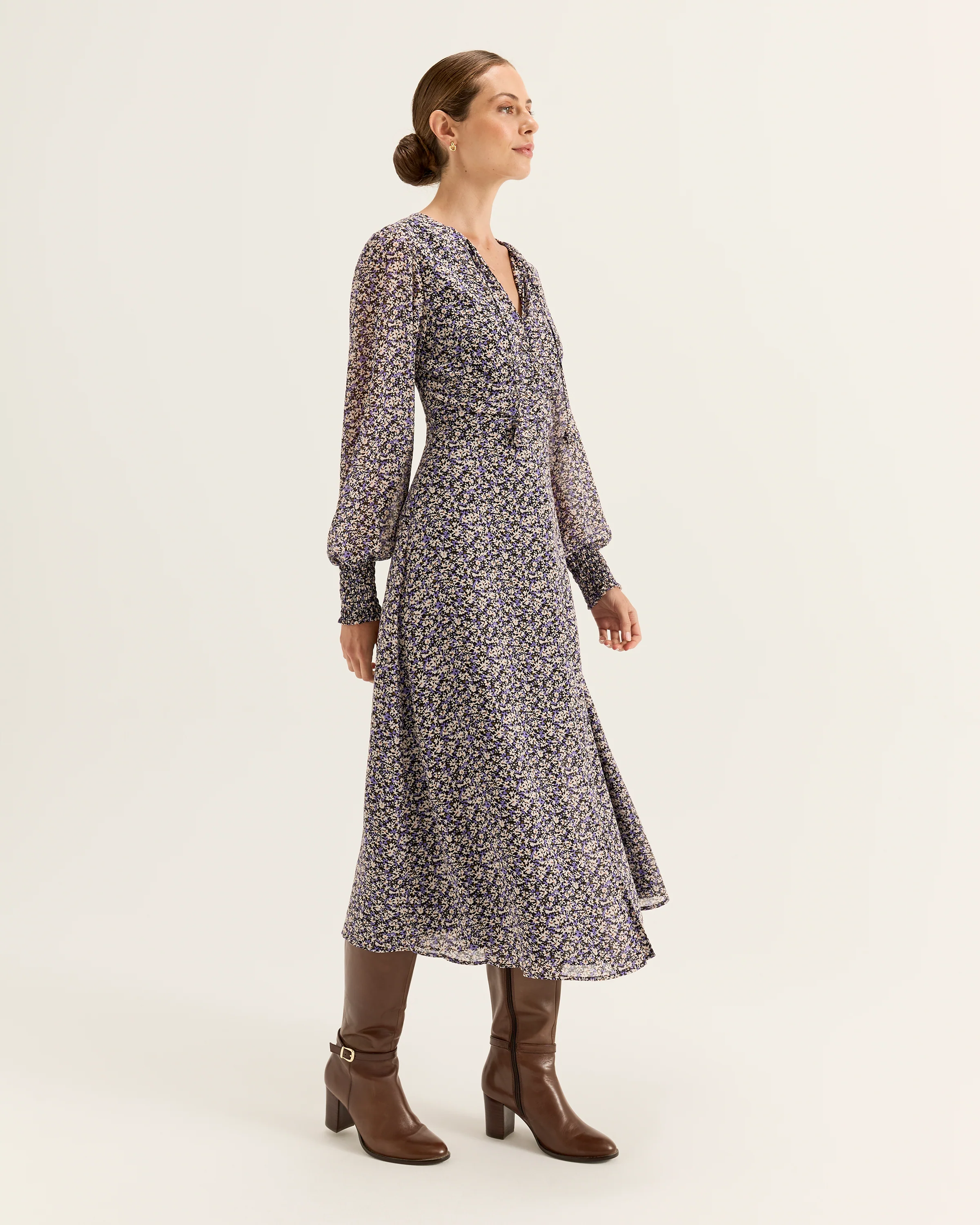 Parisian Bloom Midi Dress - Image 5