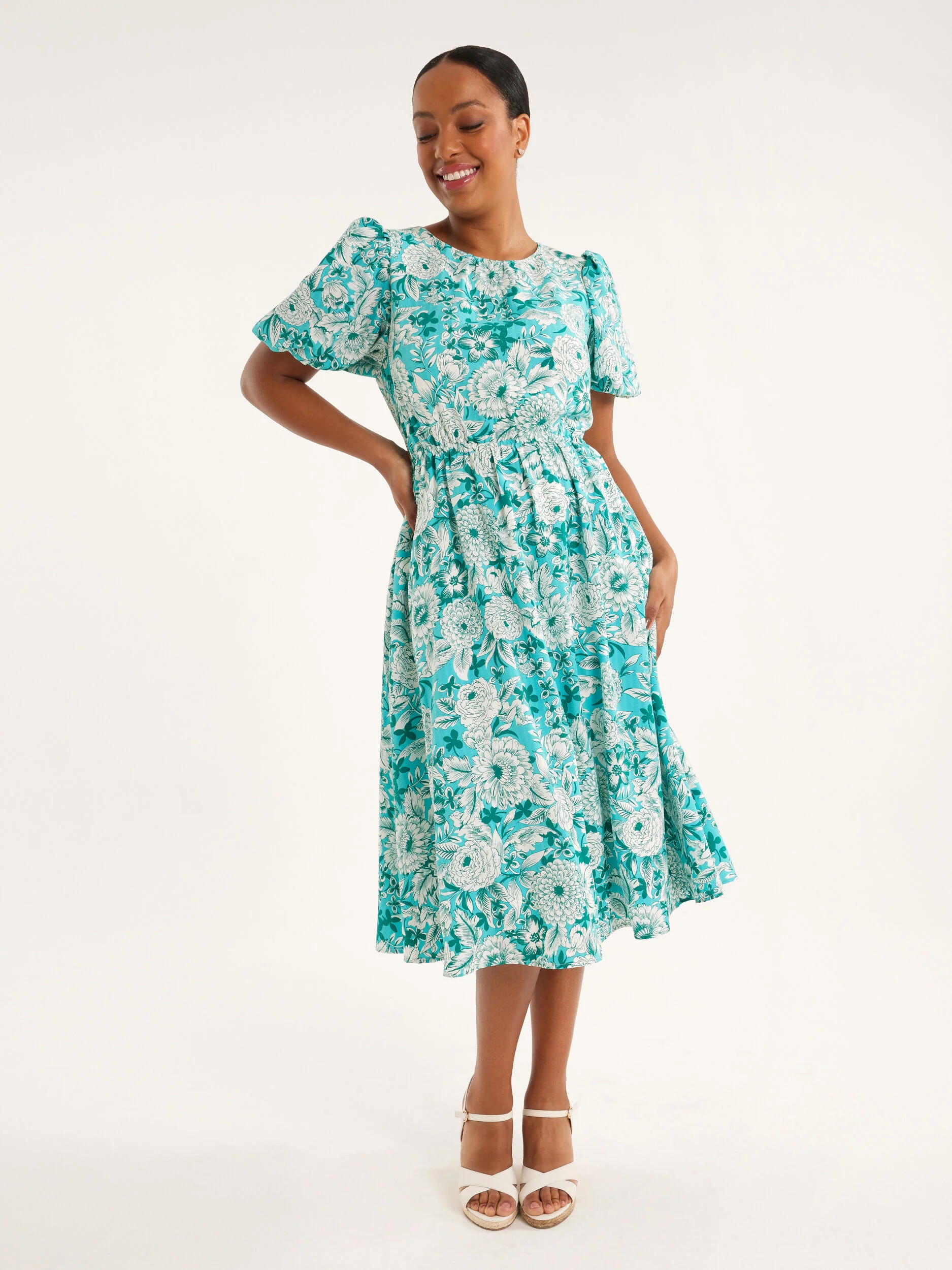 Periwinkle Midi Dress - Image 4