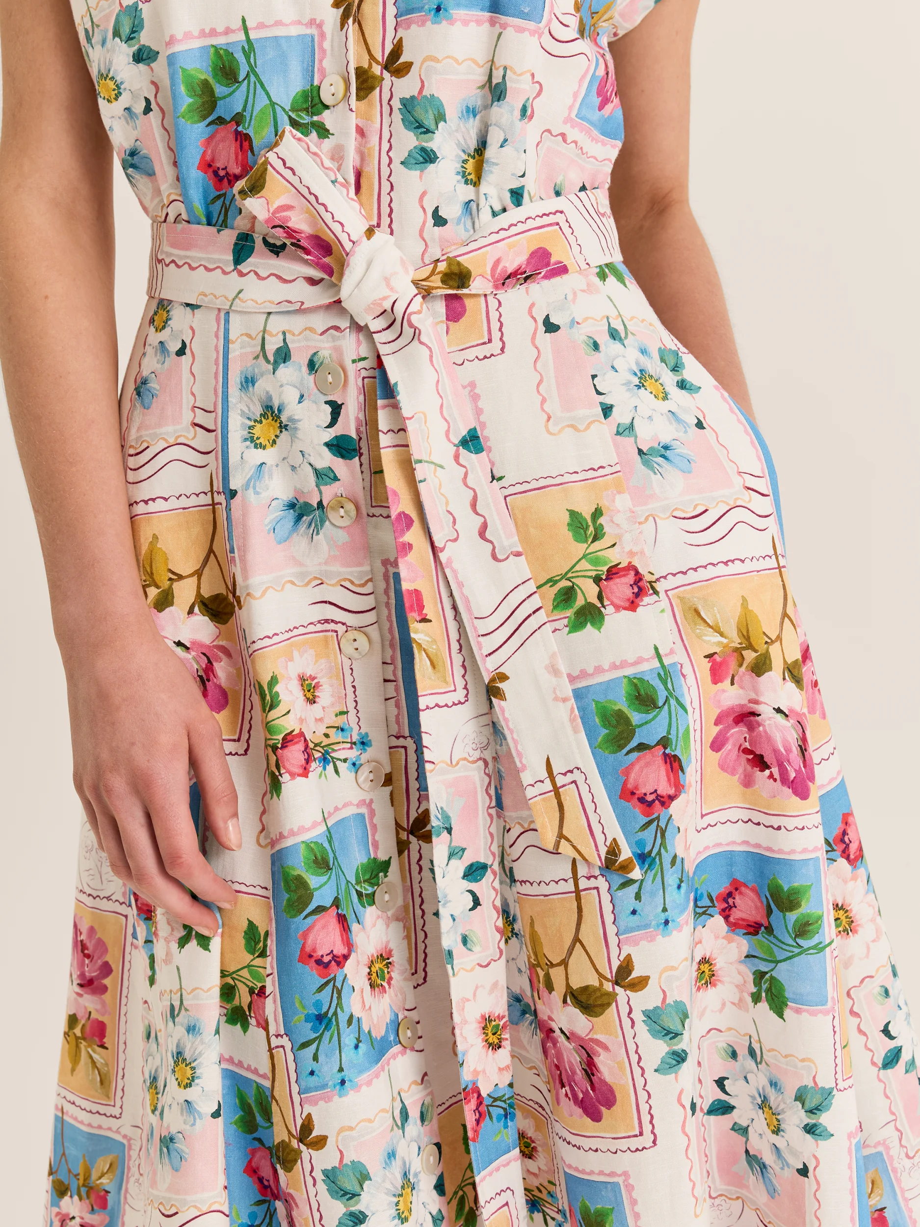 Postcards Shirt Dress - Image 3