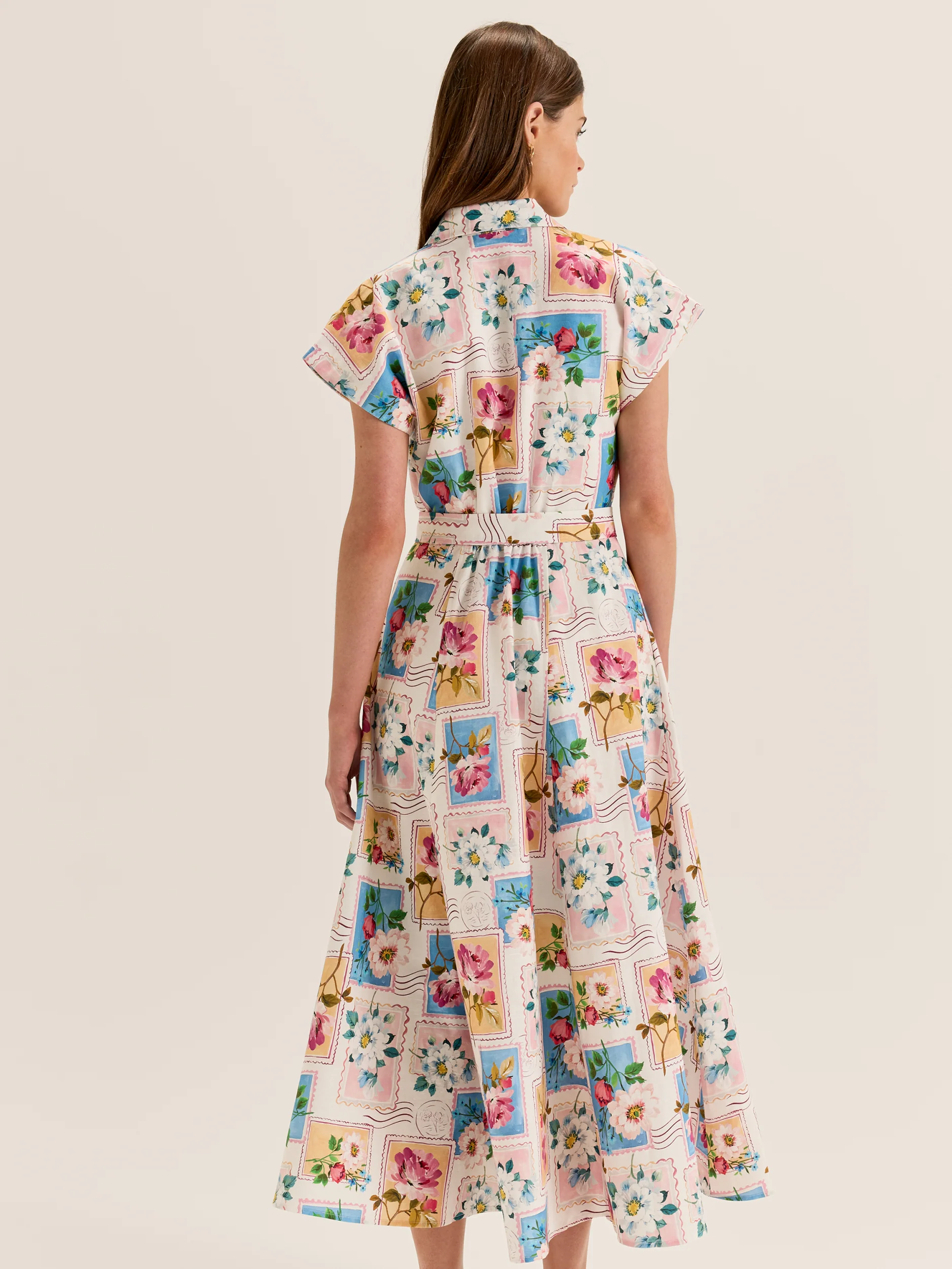 Postcards Shirt Dress - Image 6
