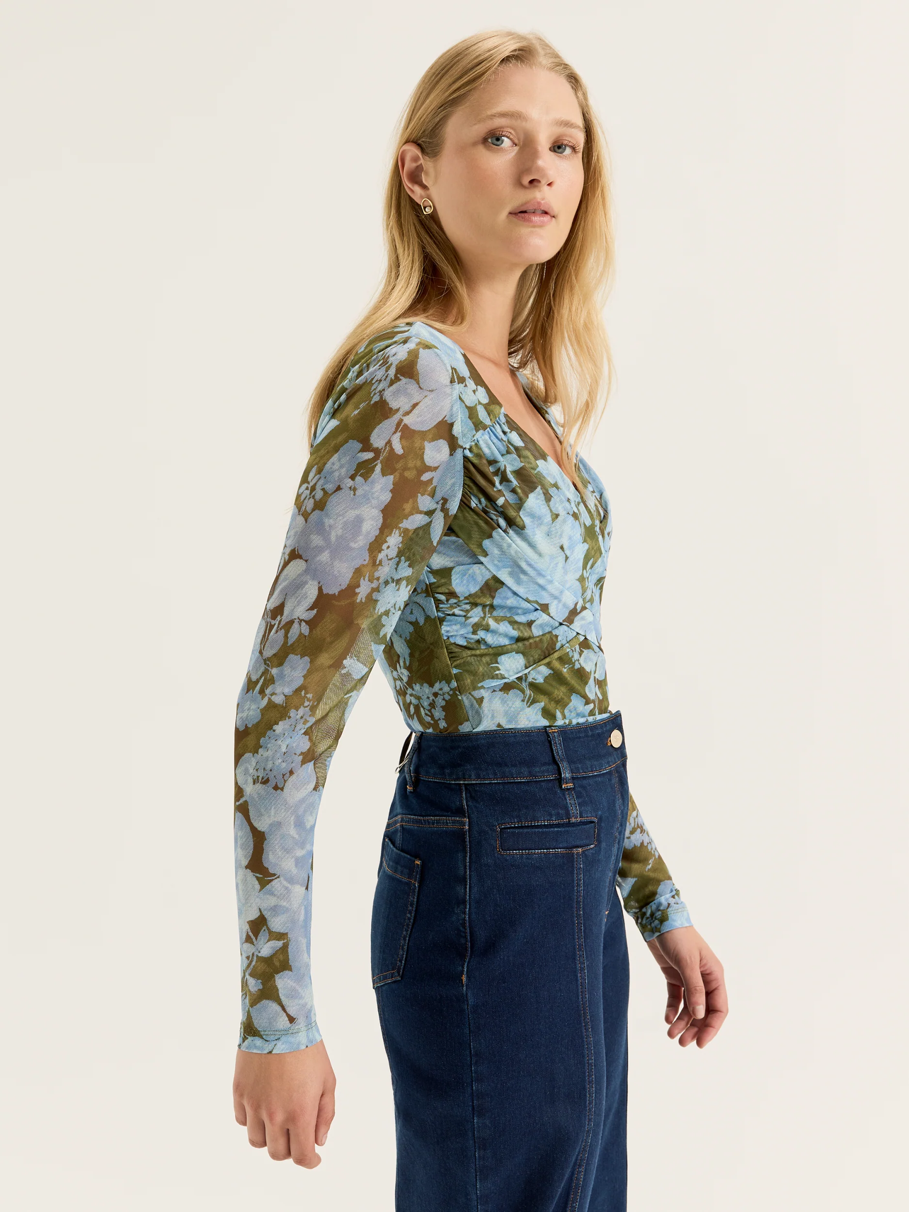 Primrose Bloom Mesh Top - Image 3