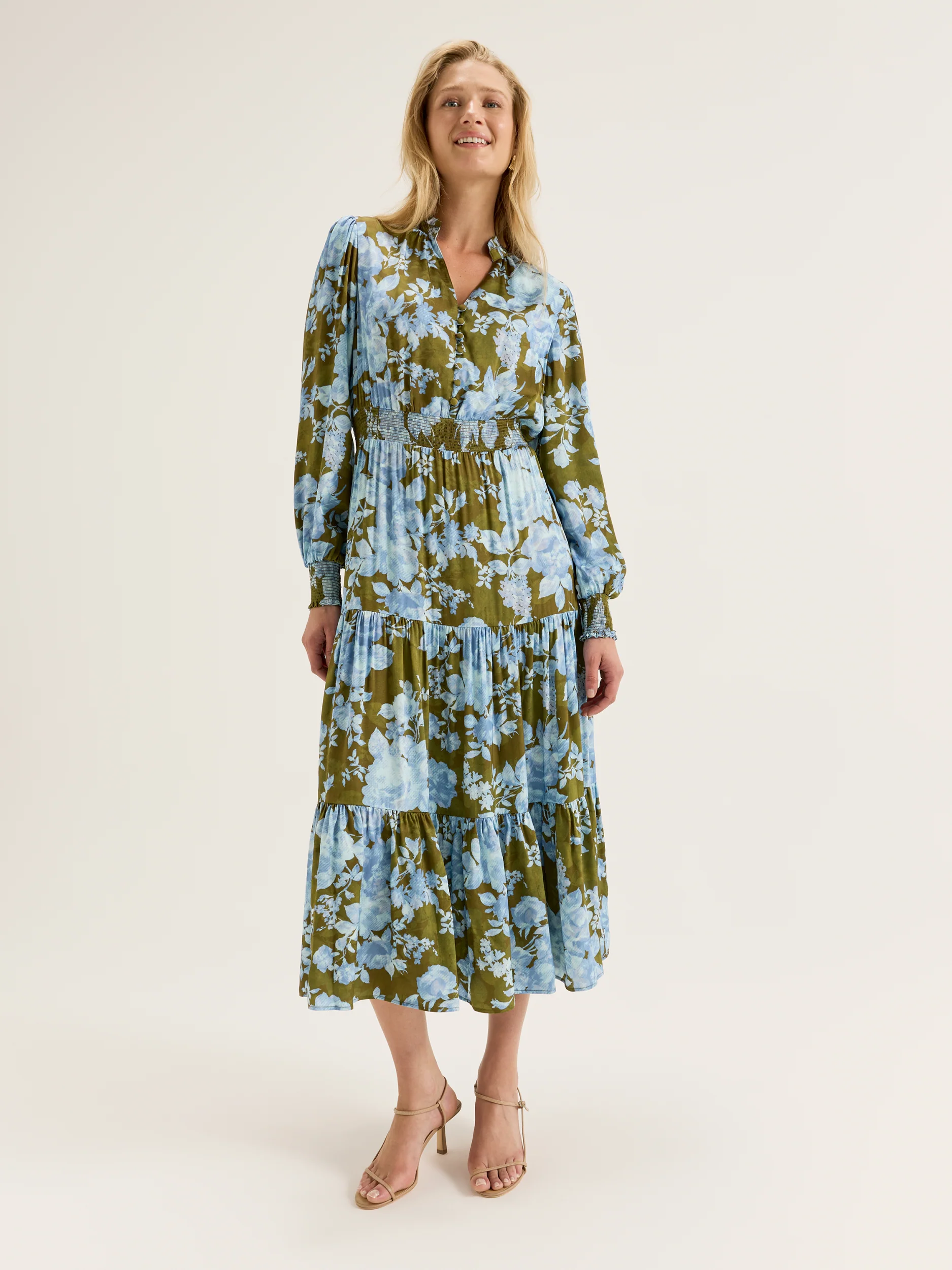 Primrose Bloom Midi Dress