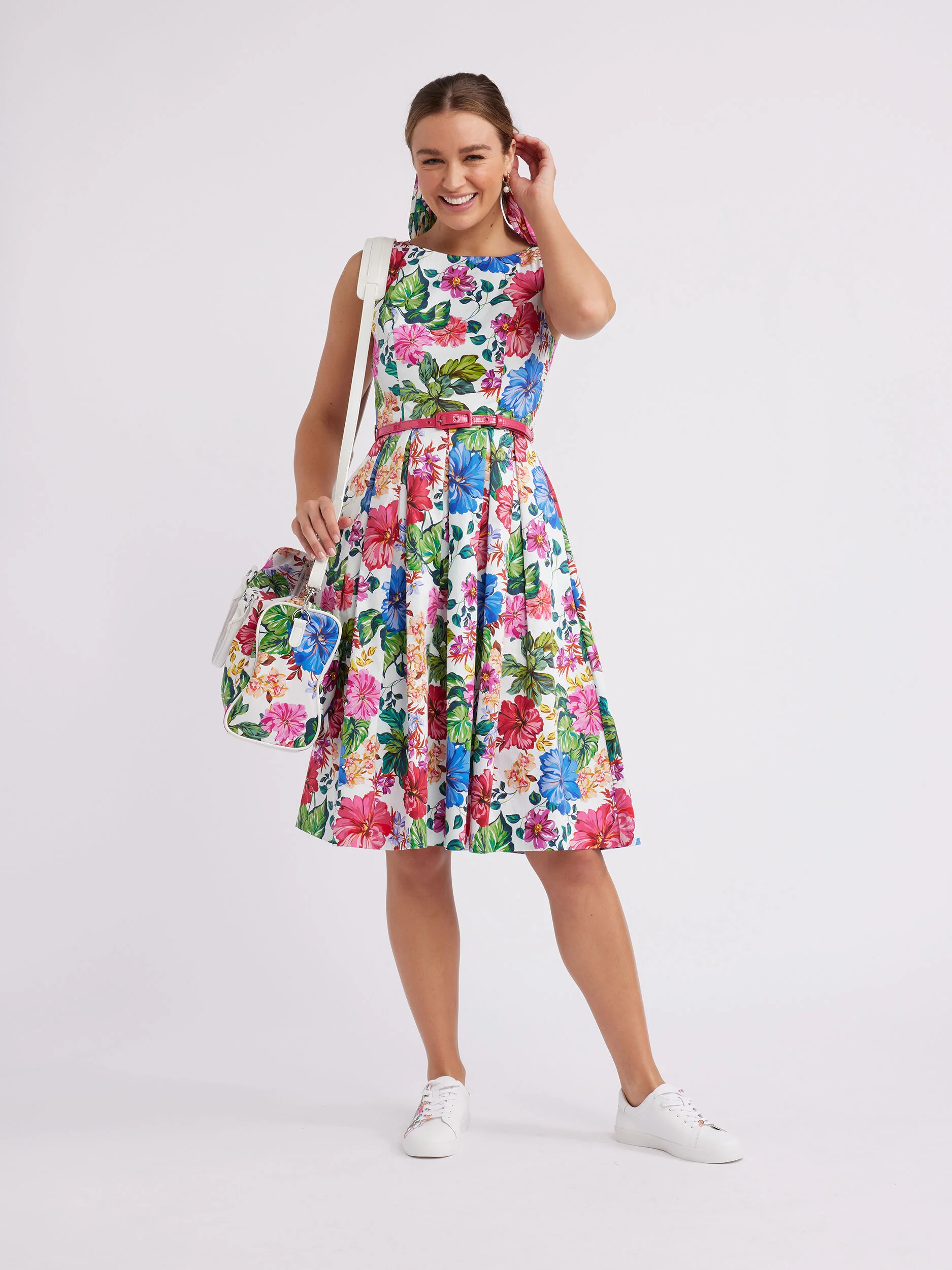 Rainbow Floral Dress