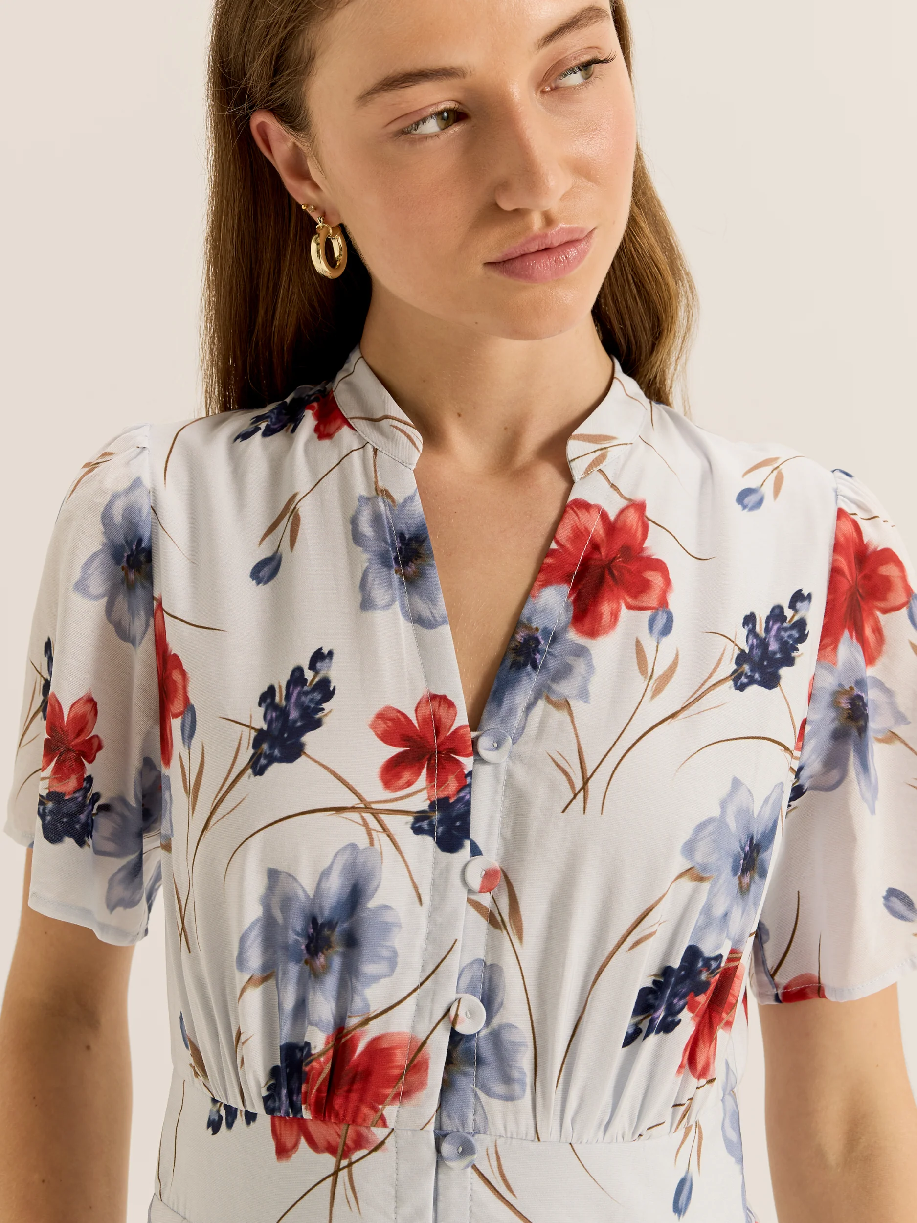 Rosa Midi Shirt Dress - Image 2