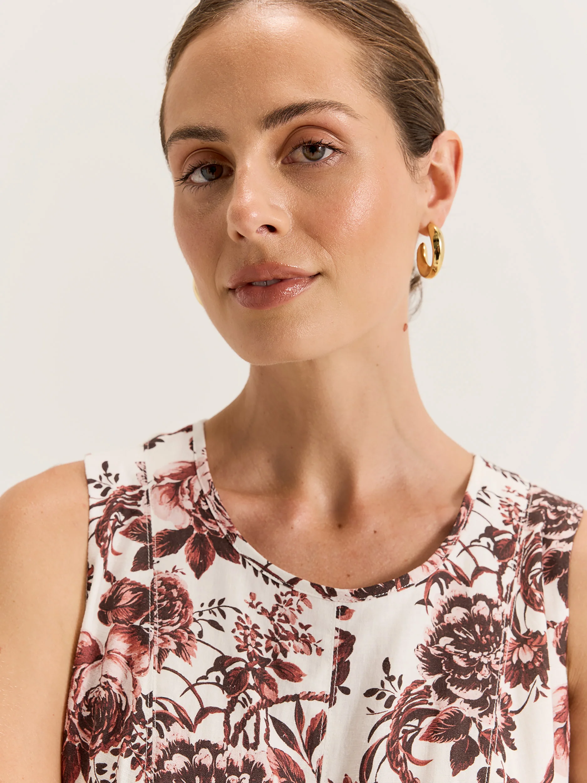 Sepia Bloom Mini Dress - Image 2