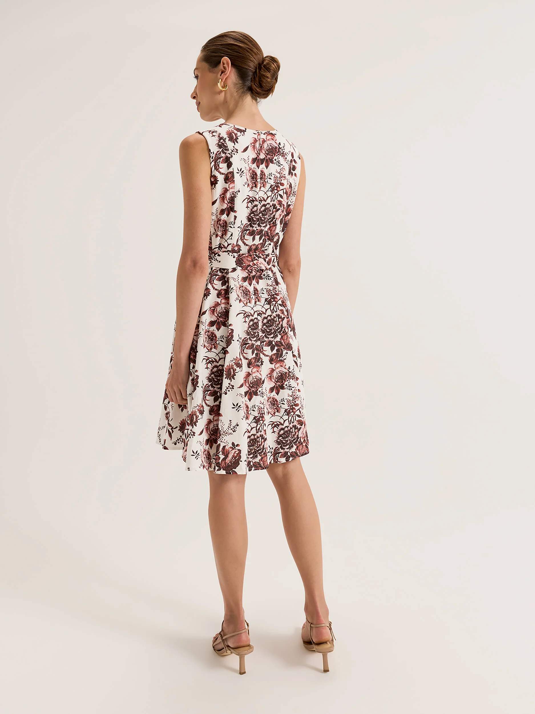 Sepia Bloom Mini Dress - Image 5