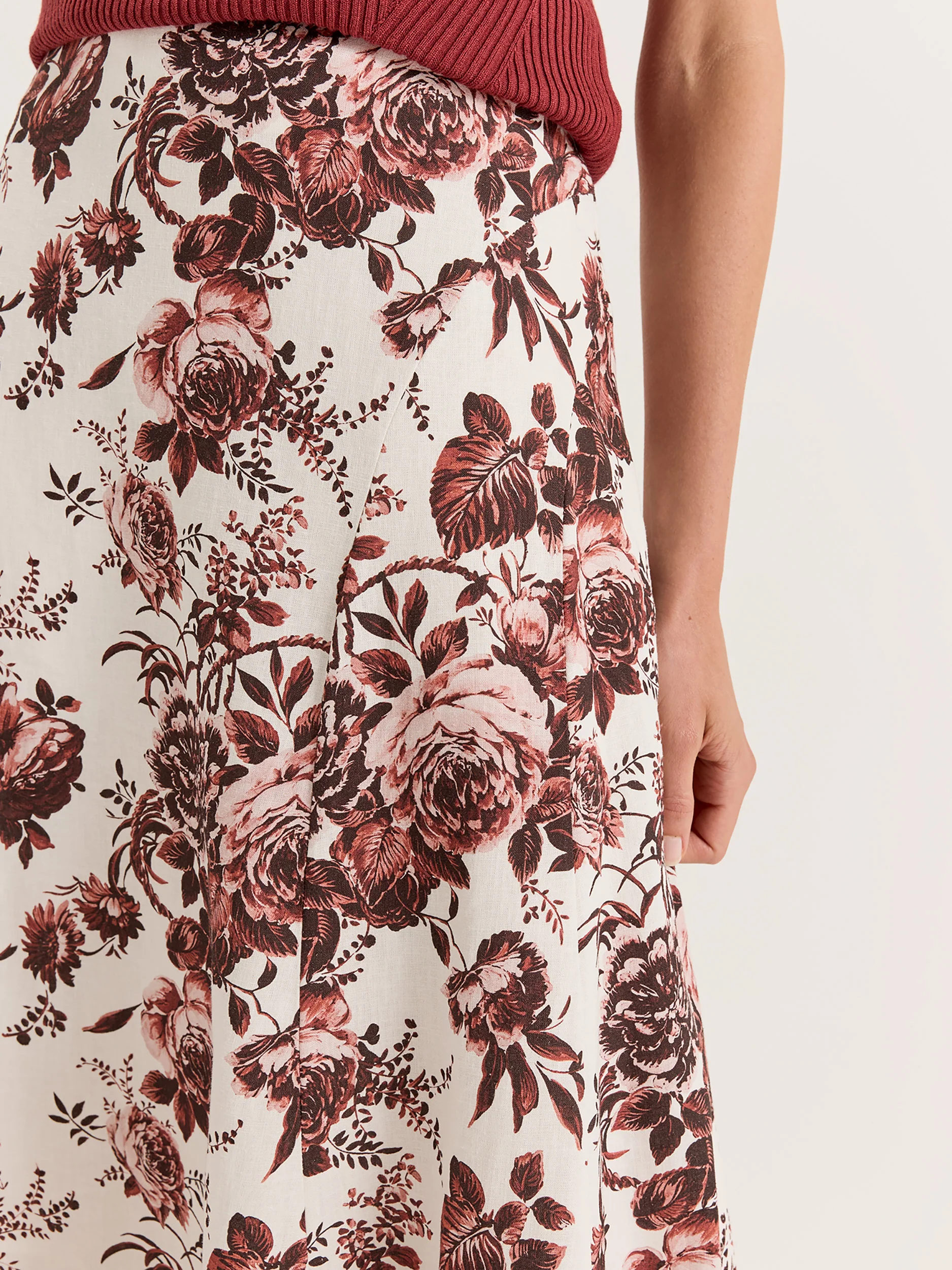 Sepia Bloom Skirt - Image 2