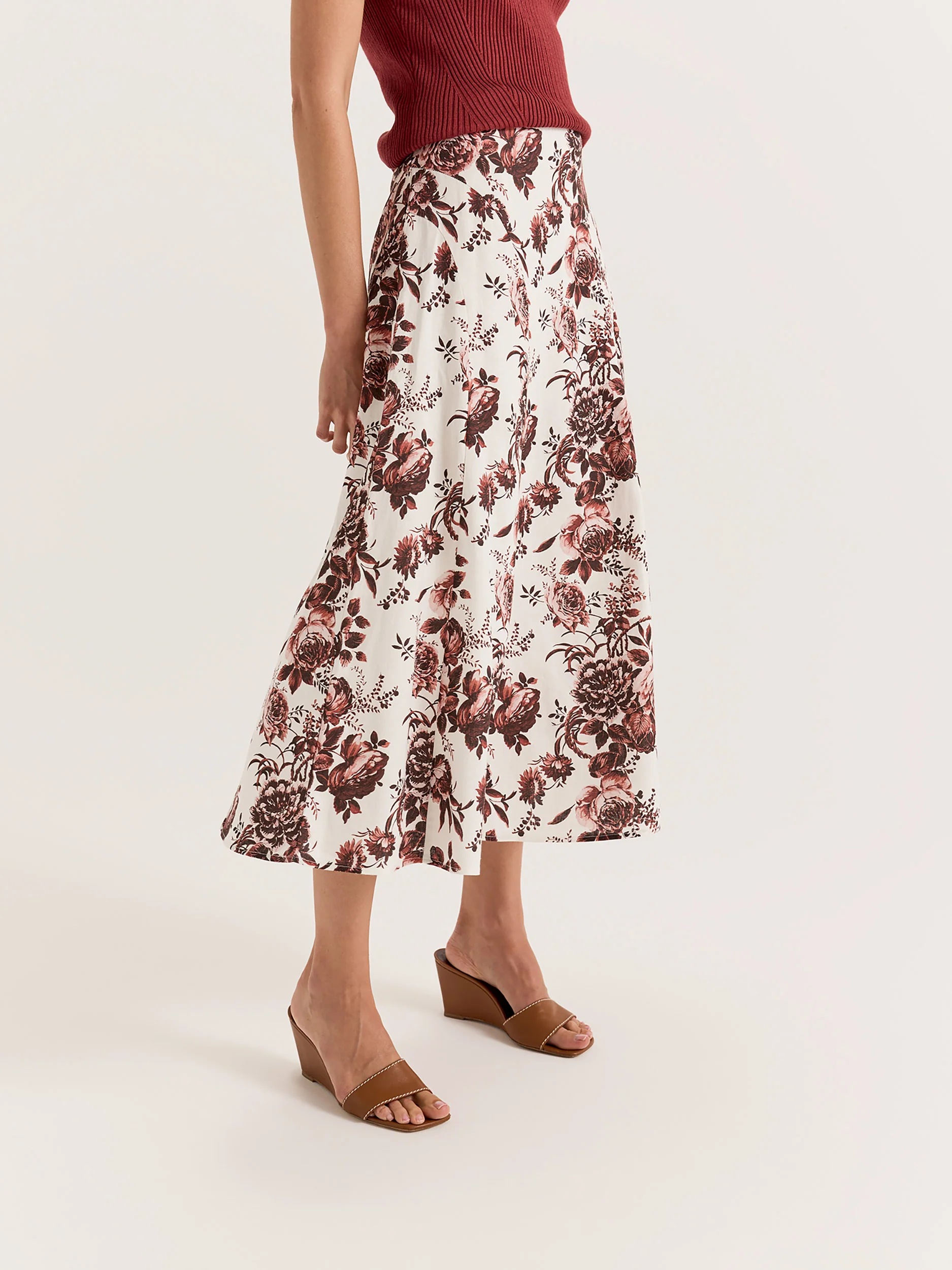 Sepia Bloom Skirt - Image 5