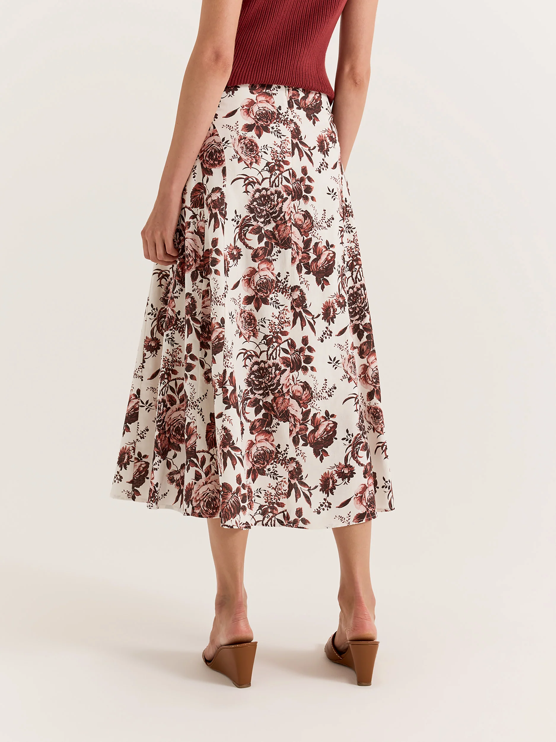 Sepia Bloom Skirt - Image 6