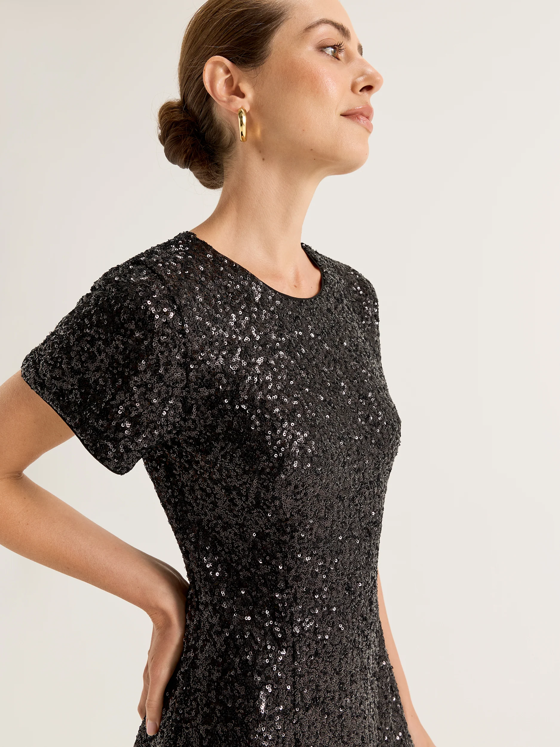 Sequin Mini Dress - Image 3