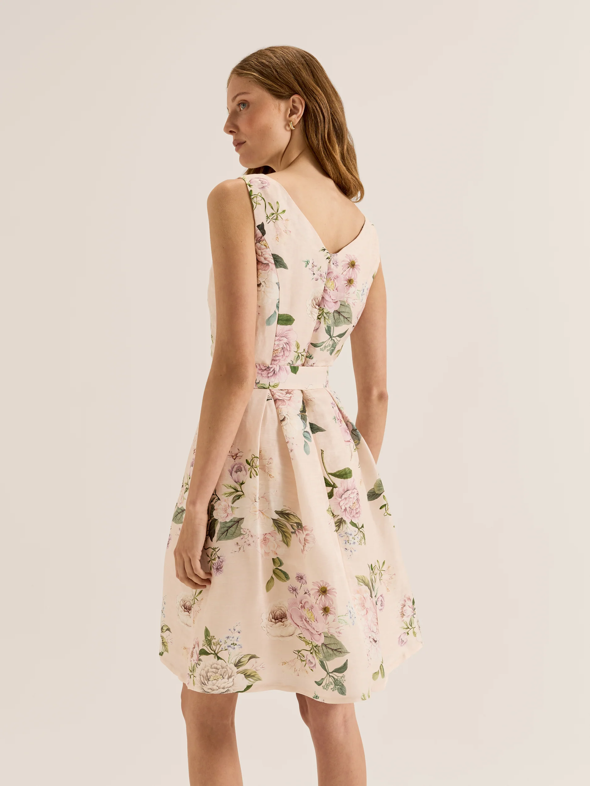 Sunset Rose Floral Dress - Image 6