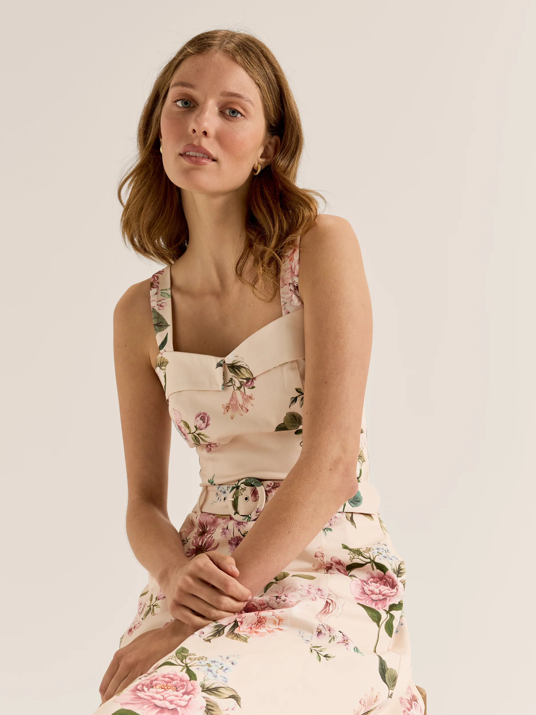 Sunset Rose Midi Skirt - Image 5