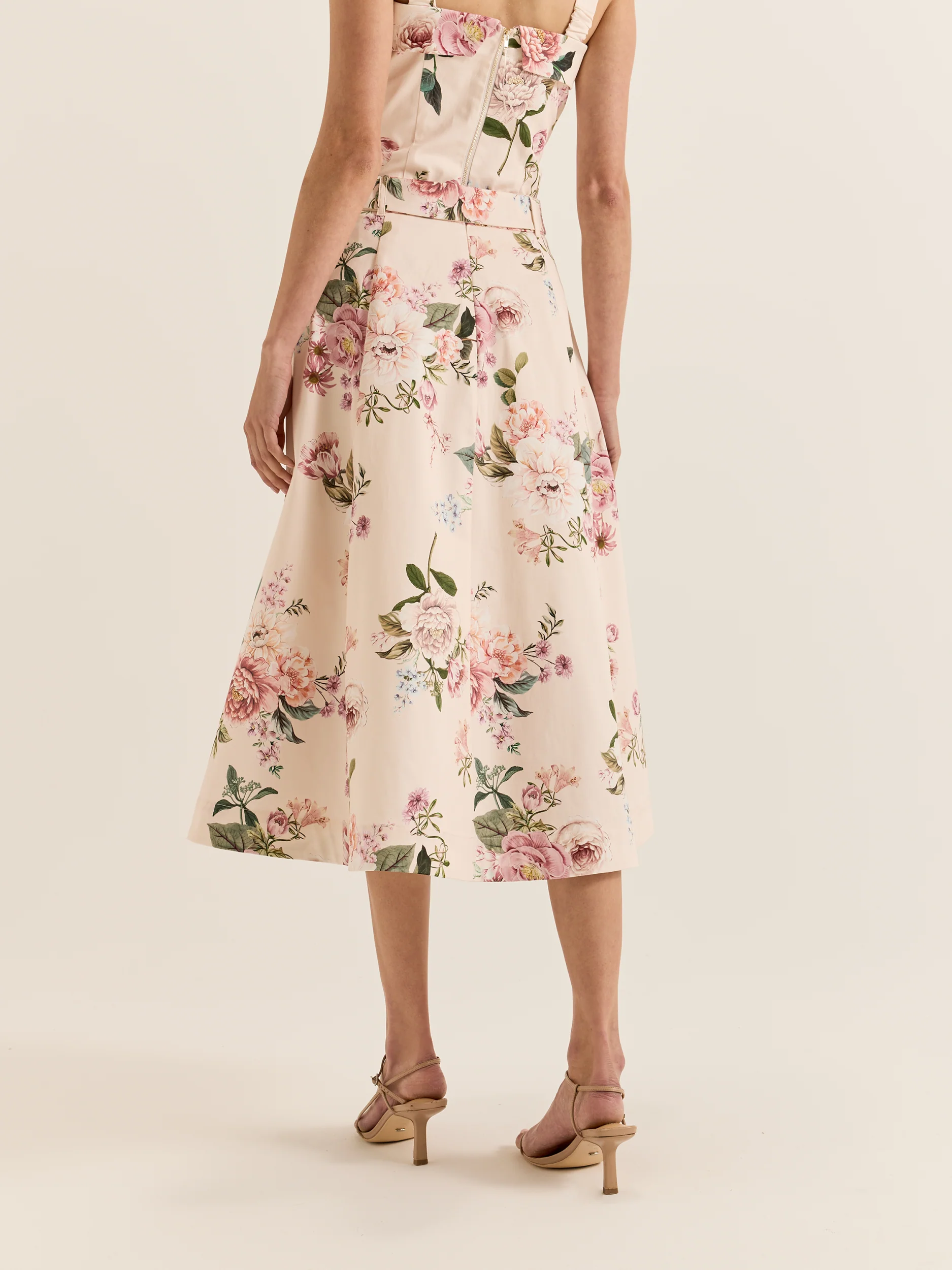 Sunset Rose Midi Skirt - Image 6