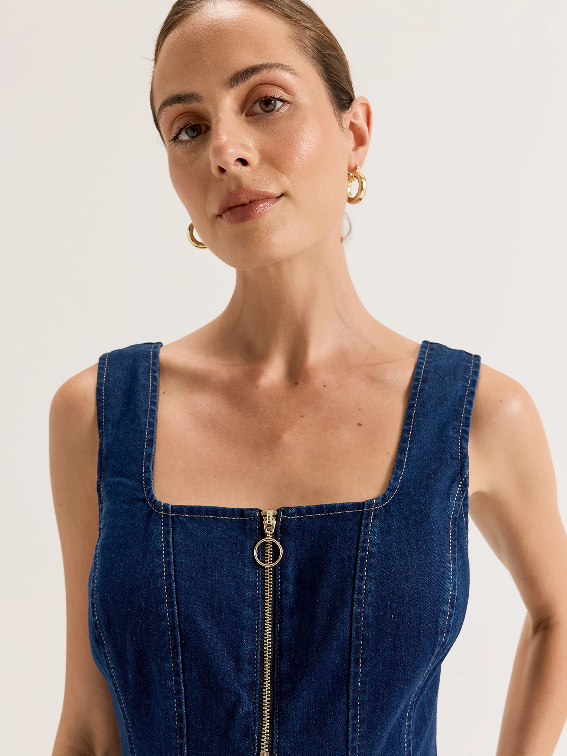 Uptown Denim Dress - Image 2