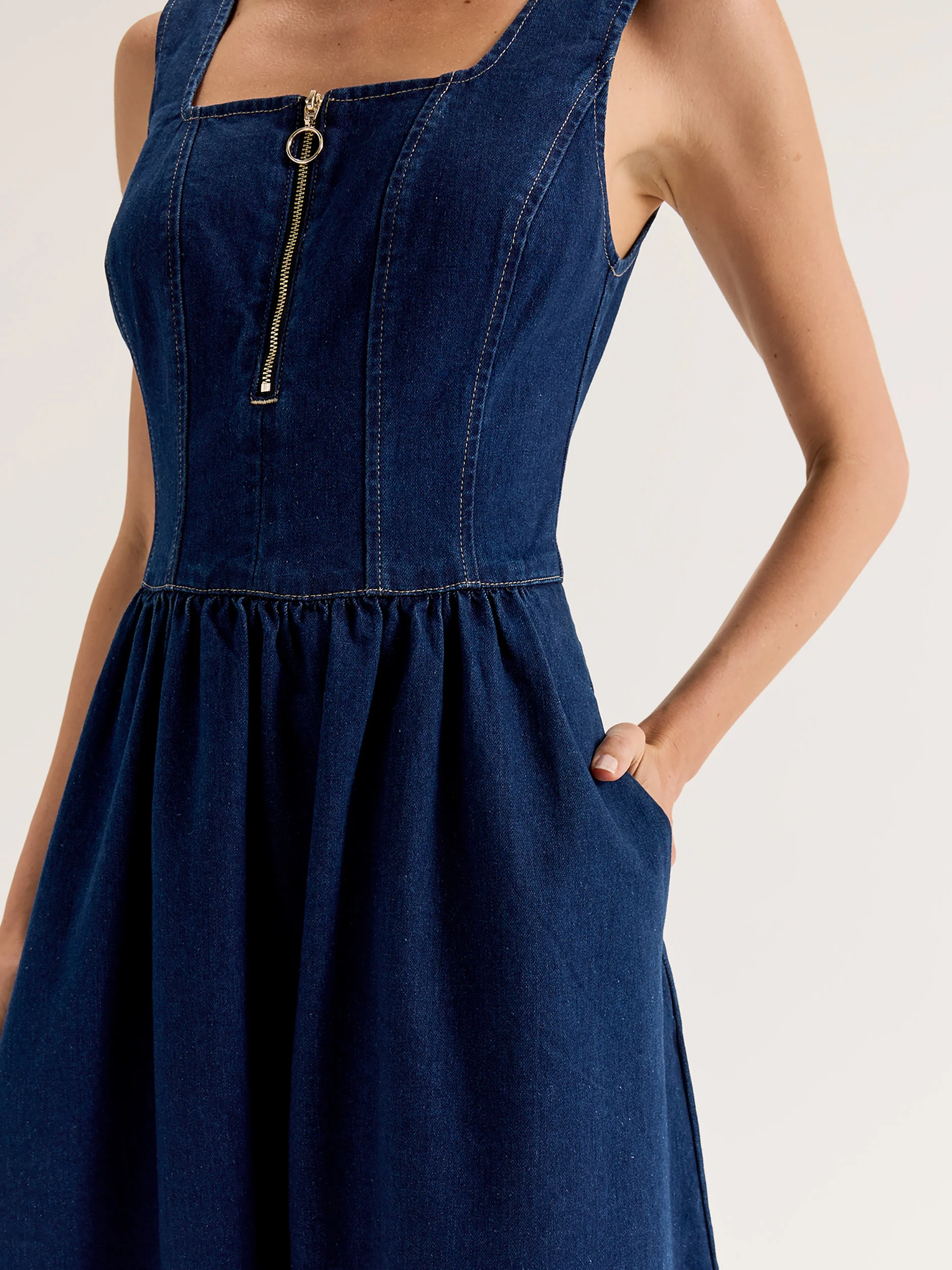 Uptown Denim Dress - Image 3