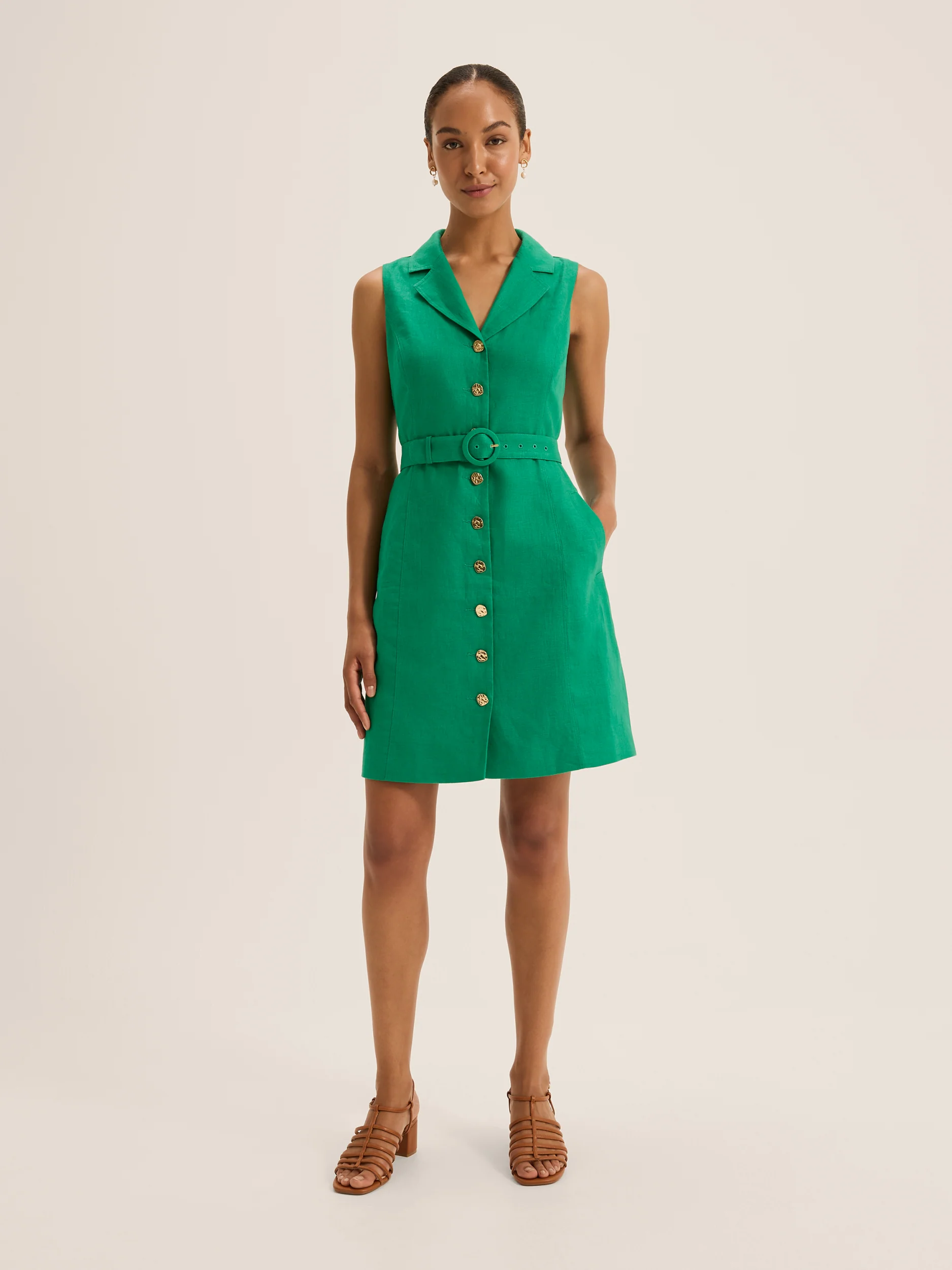 Victoria Linen Mini Dress