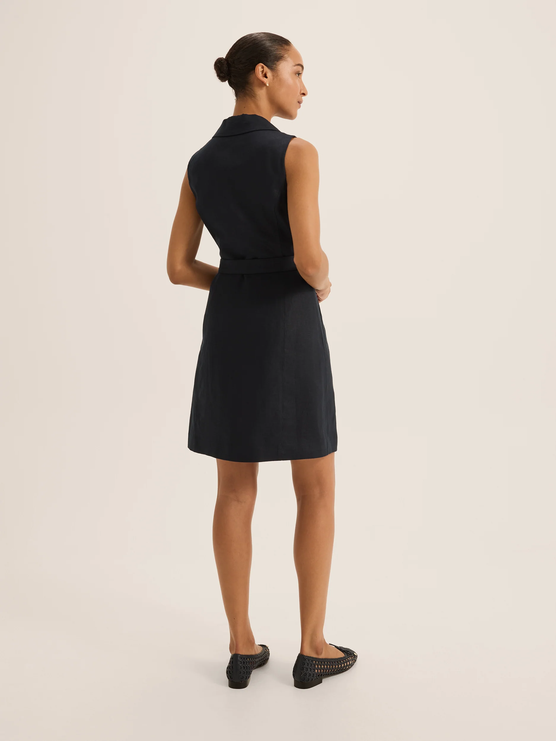 Victoria Linen Mini Dress - Image 6