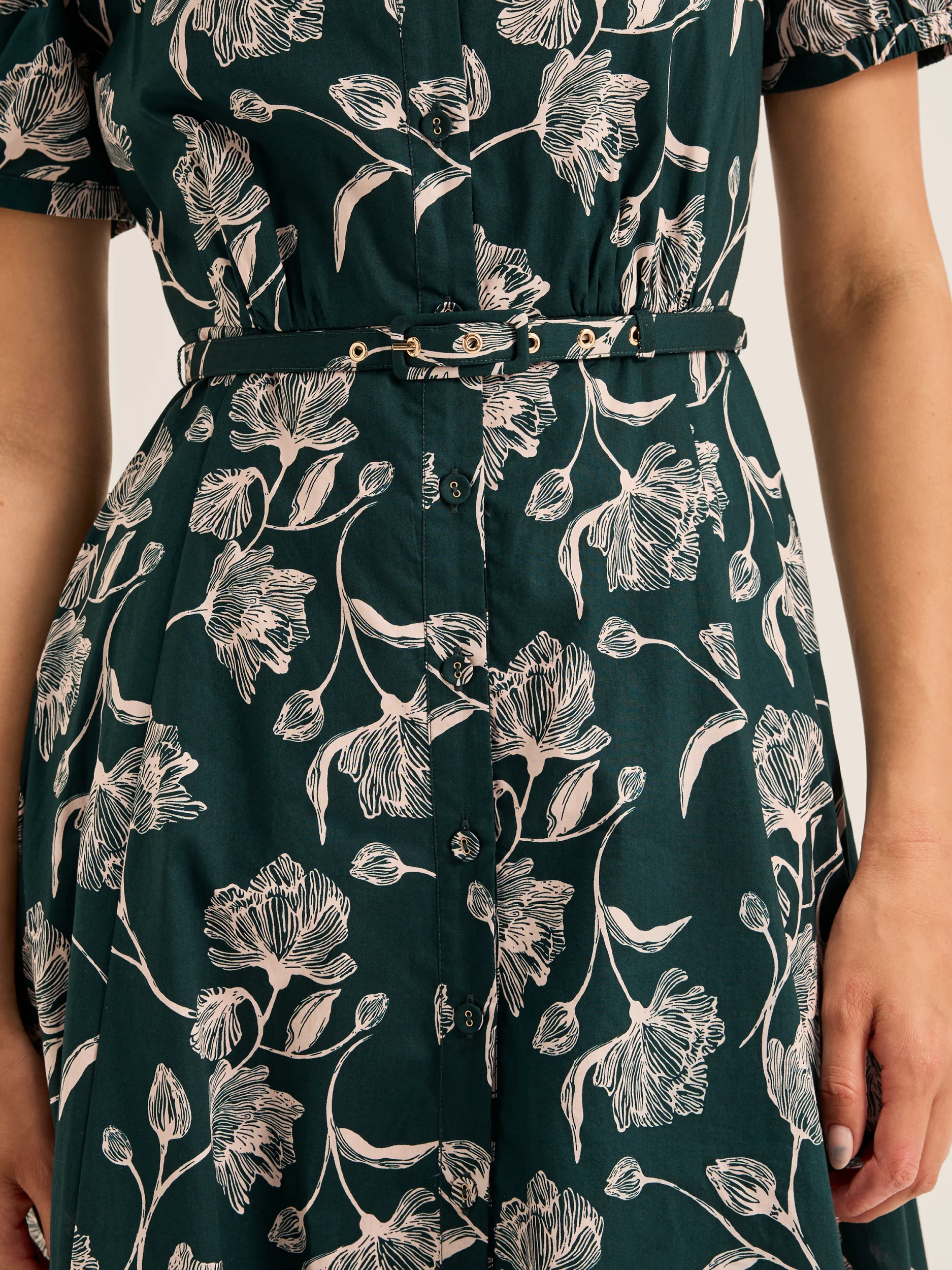 Vinta Floral Shirt Dress - Image 3
