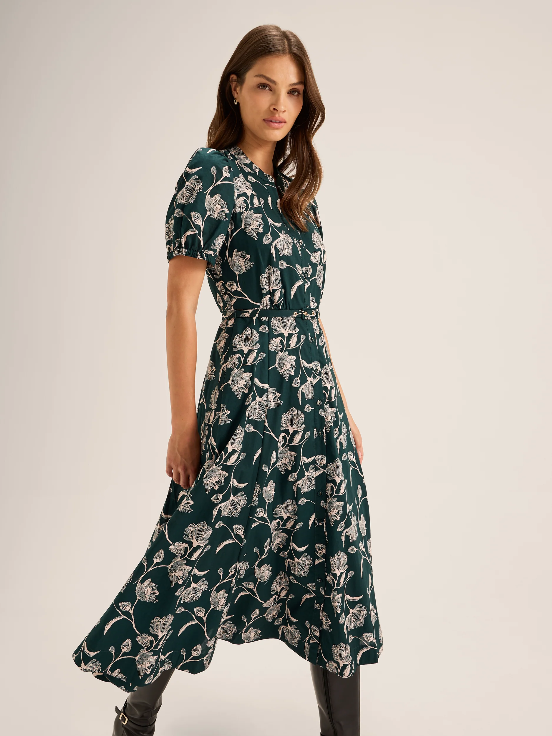 Vinta Floral Shirt Dress - Image 5