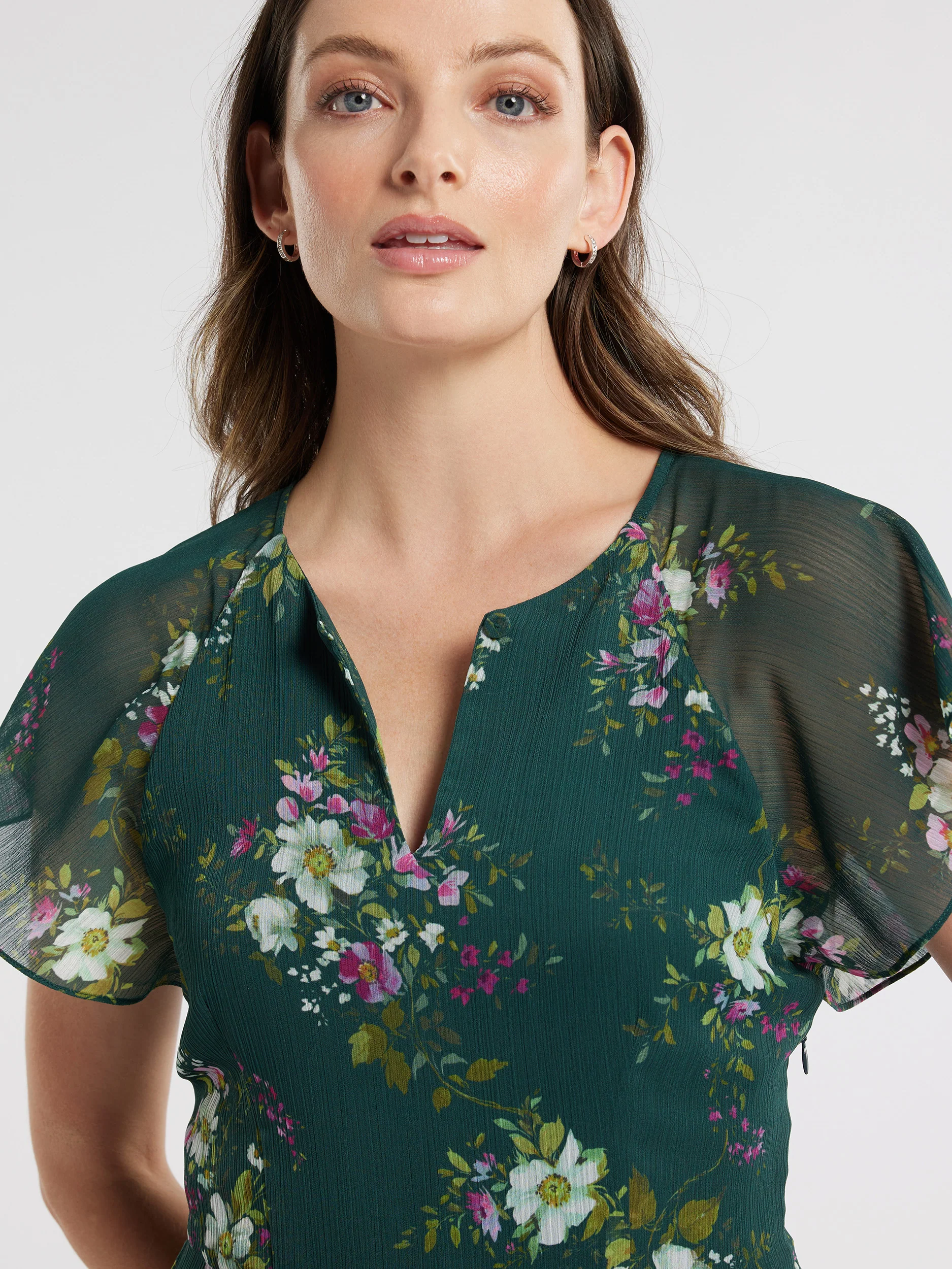 Woodland Bloom Midi Dress - Image 3