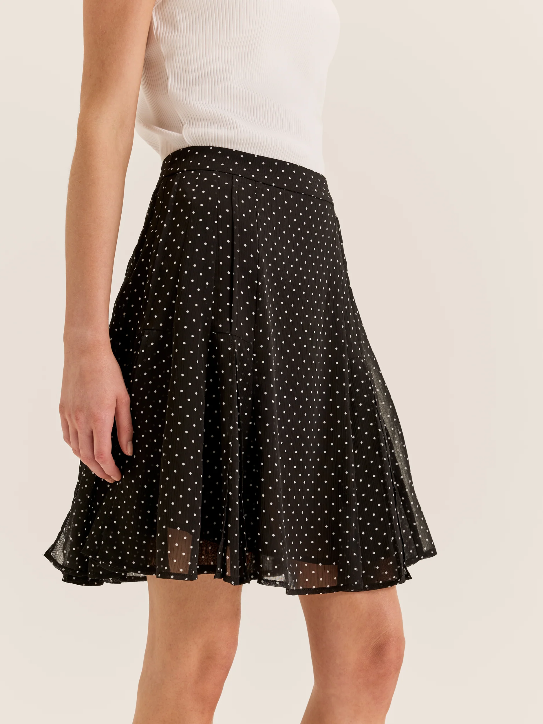Zoe Spot Mini Skirt