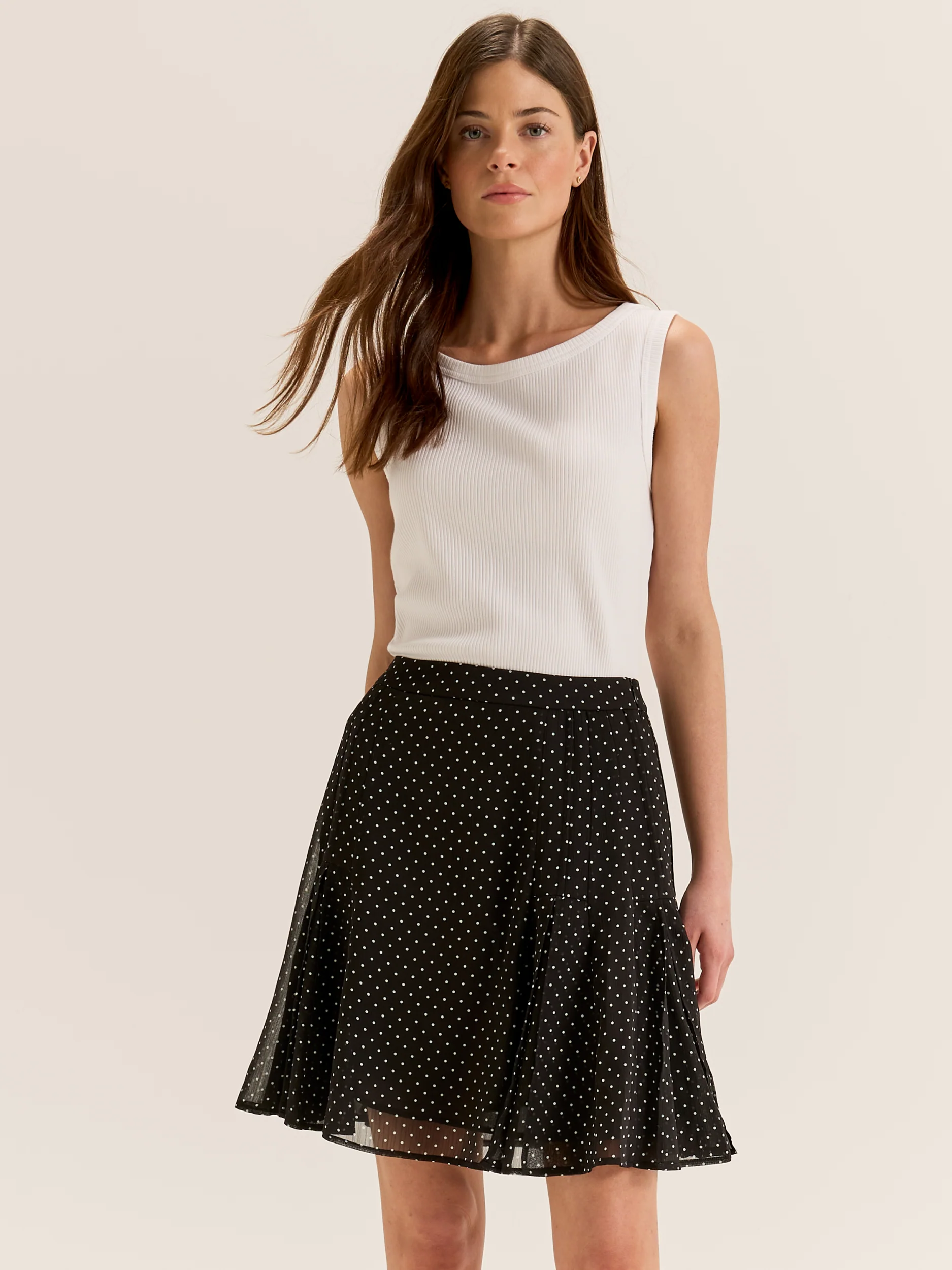 Zoe Spot Mini Skirt - Image 2