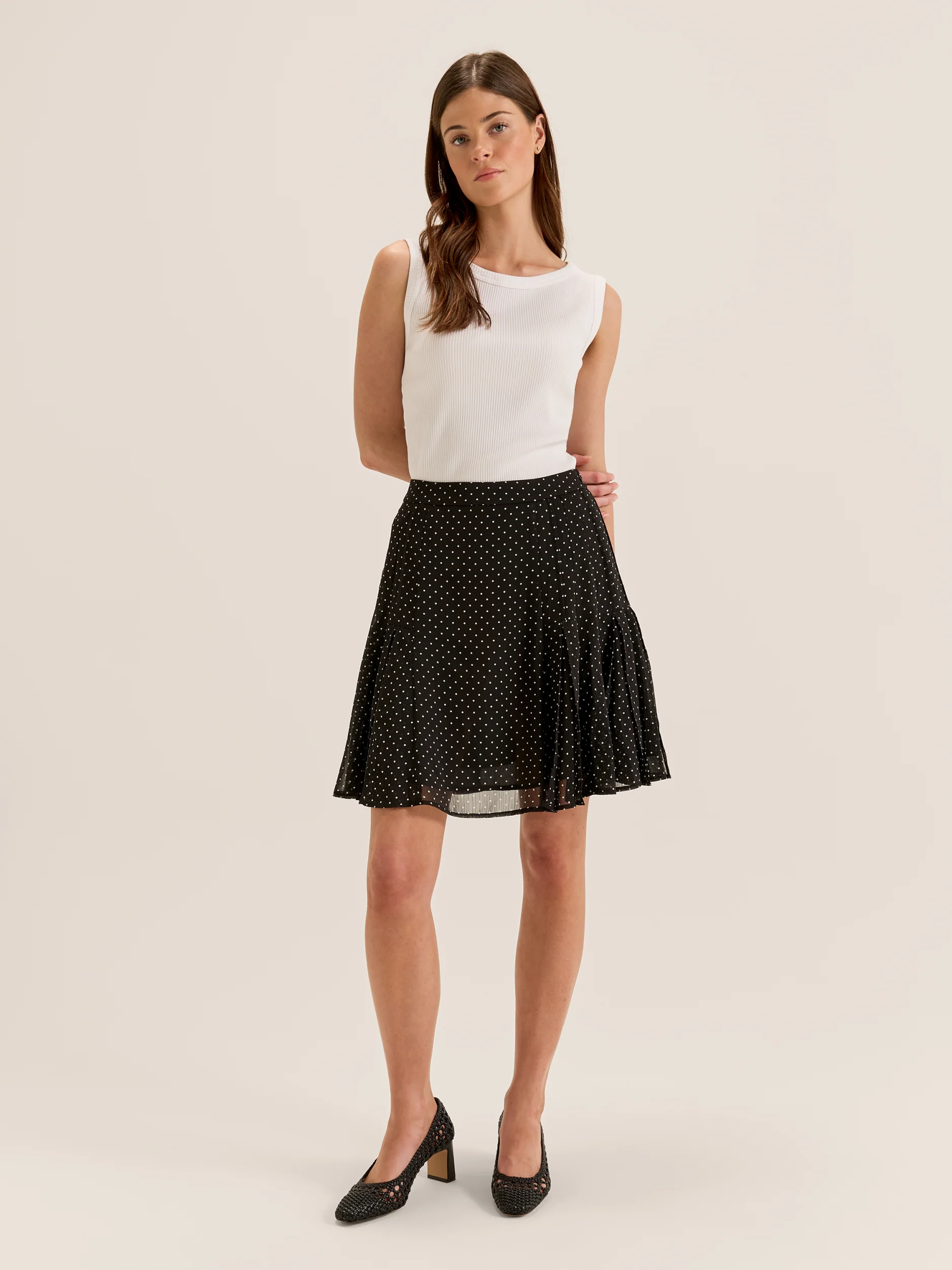 Zoe Spot Mini Skirt - Image 3